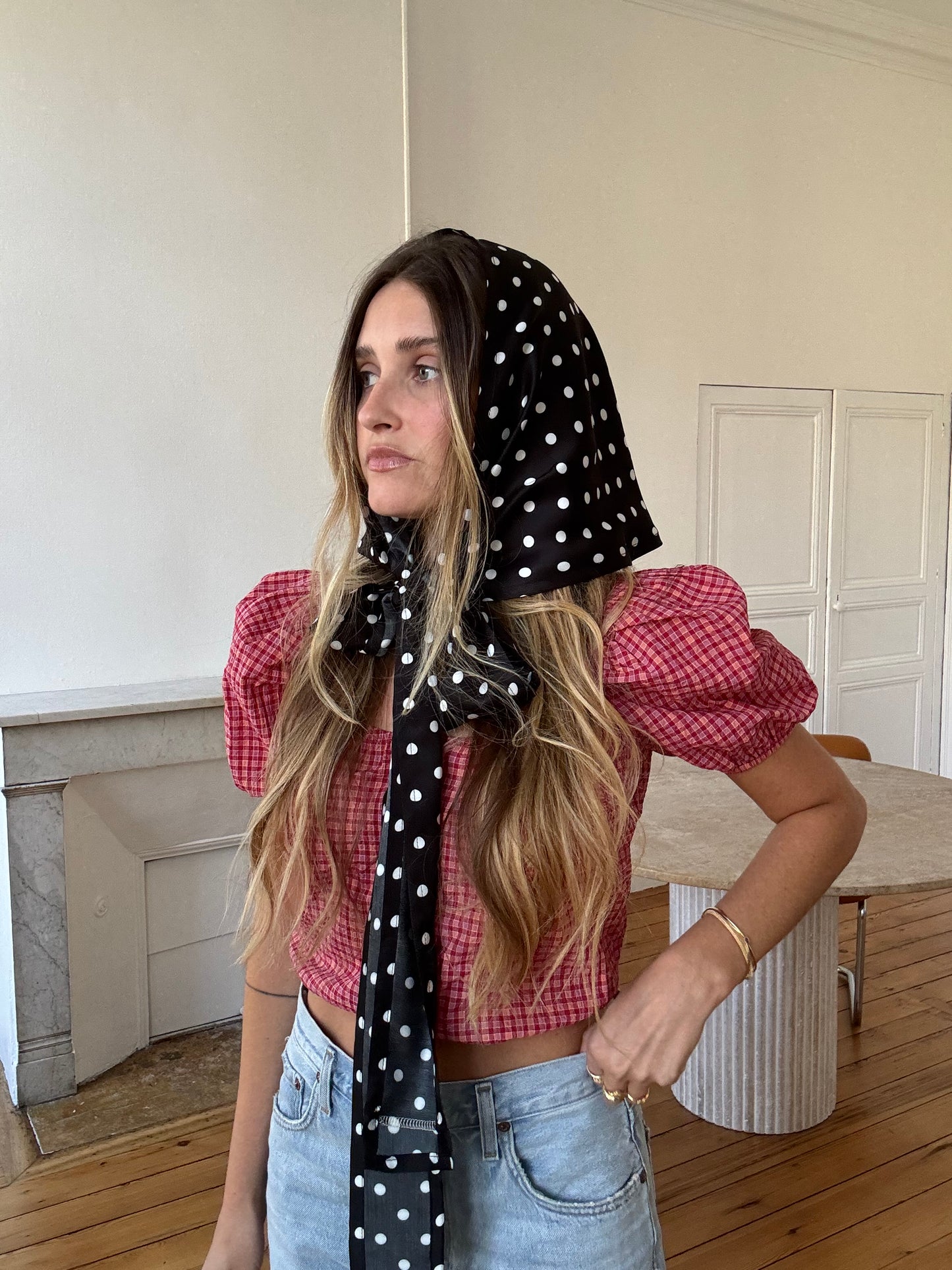 Foulard à pois