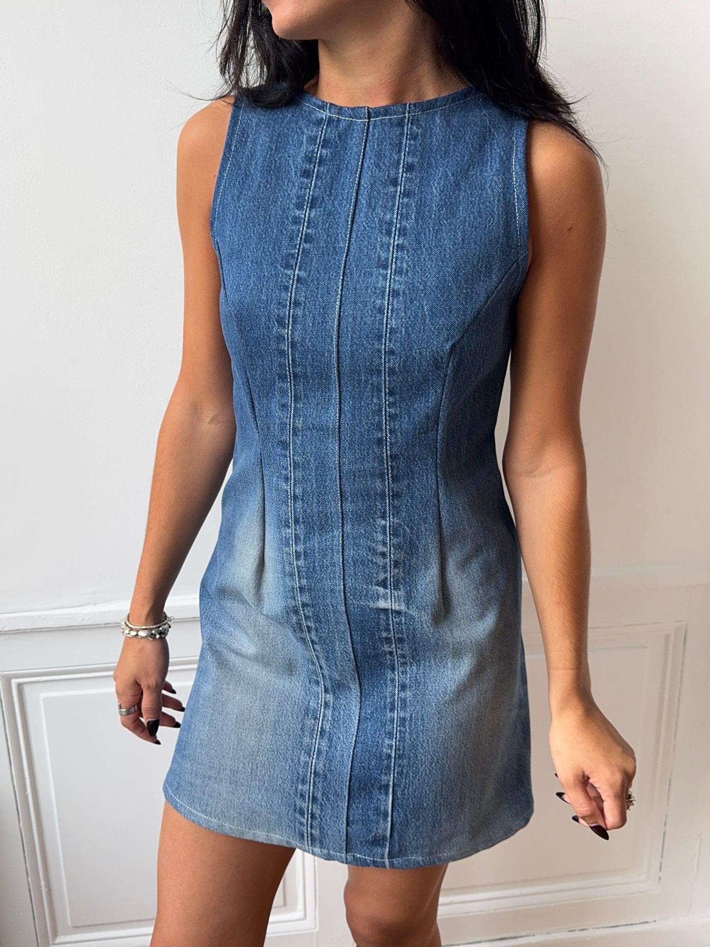 Robe upcyclée denim