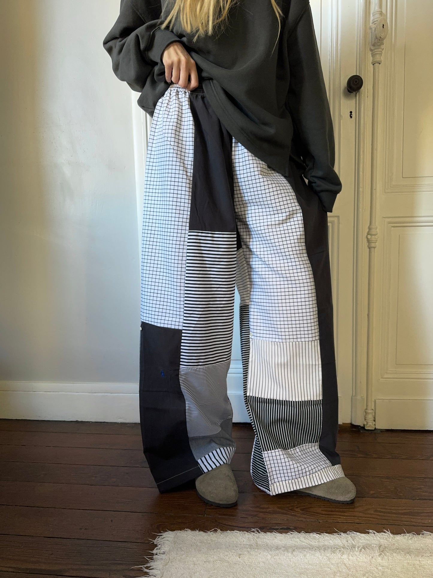 Pantalon upcyclé patchwork