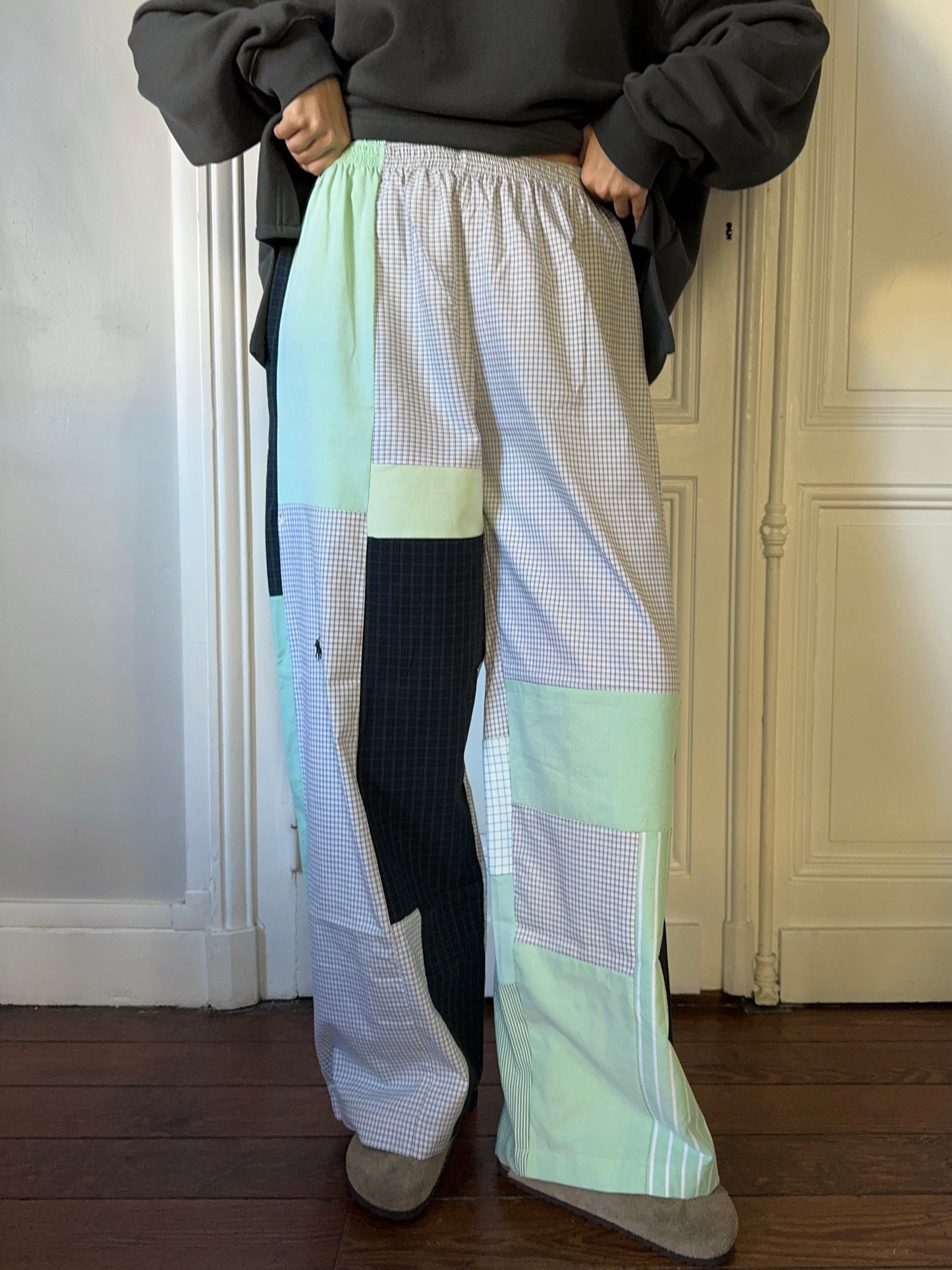 Pantalon upcyclé patchwork