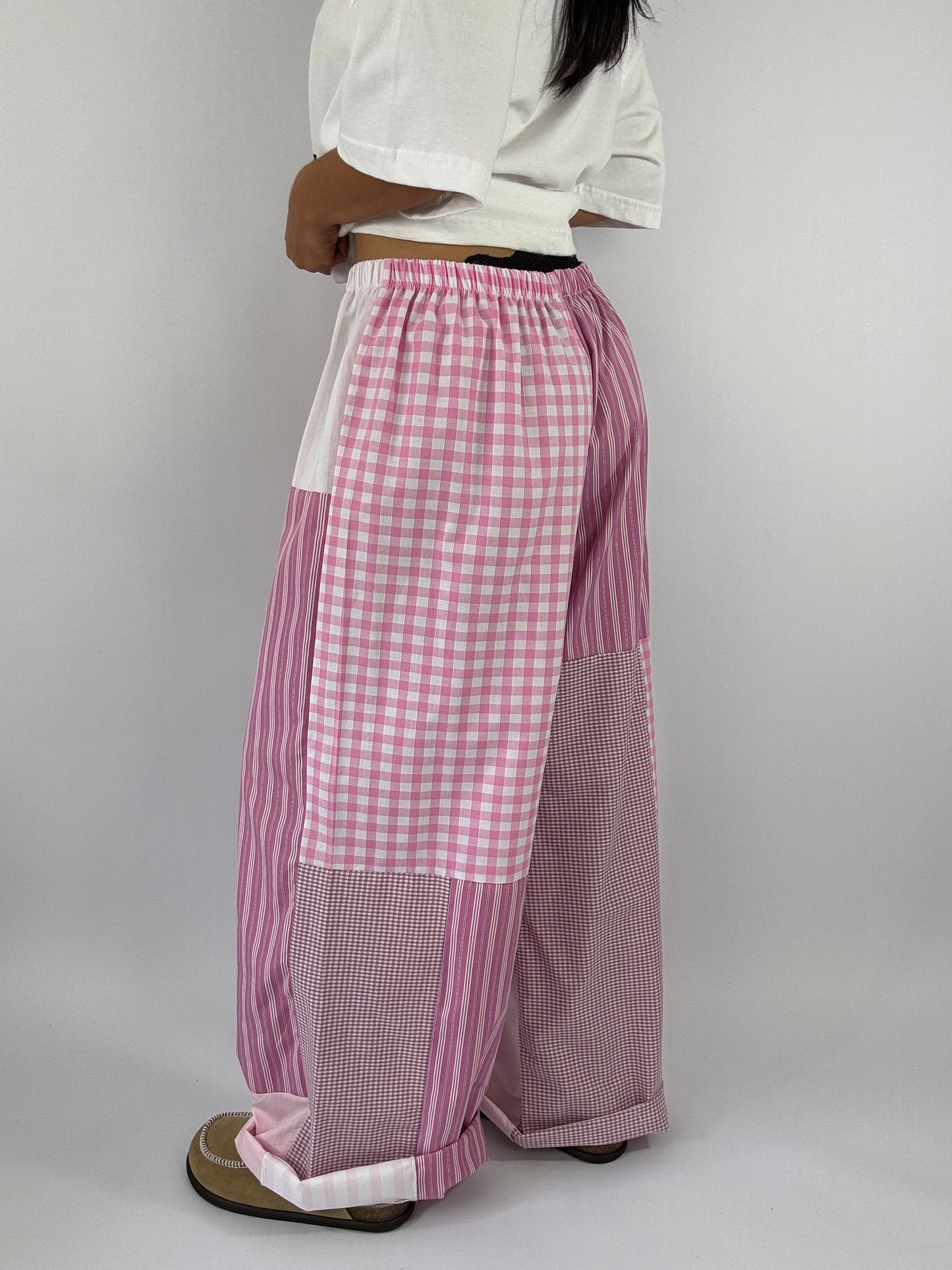 Pantalon upcyclé patchwork
