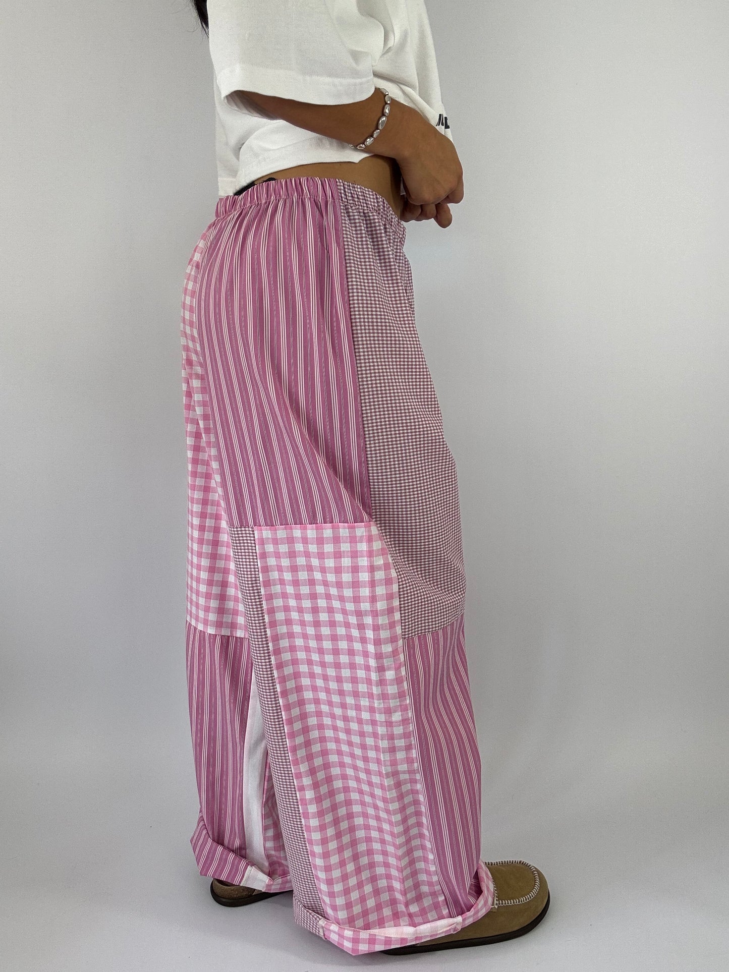 Pantalon upcyclé patchwork