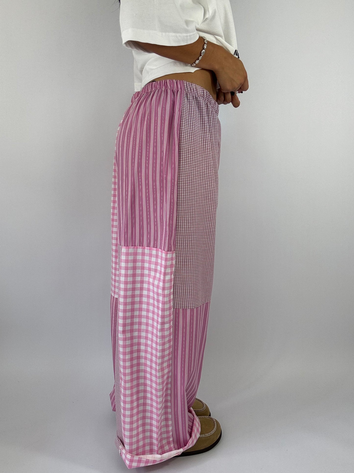 Pantalon upcyclé patchwork