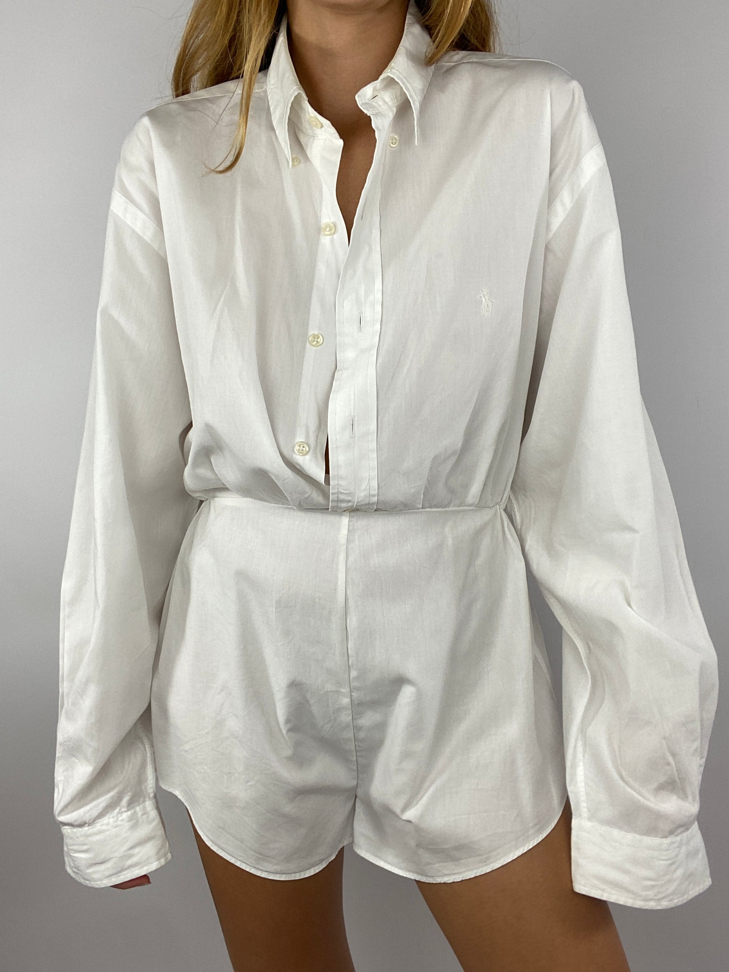 Combinaison upcyclée blanche