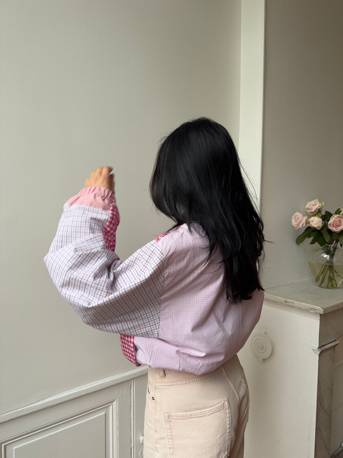 Bomber upcyclé patchwork