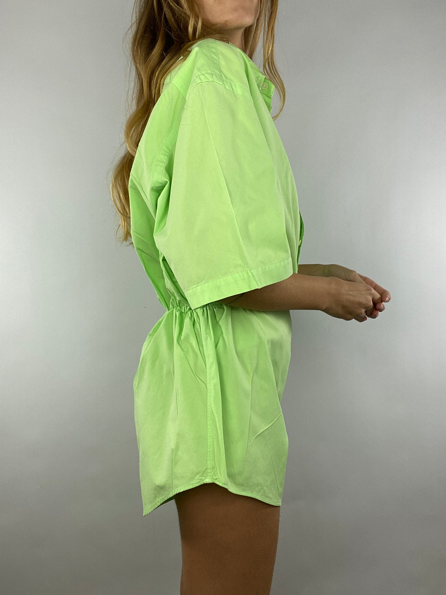 Combinaison upcyclée vert pomme