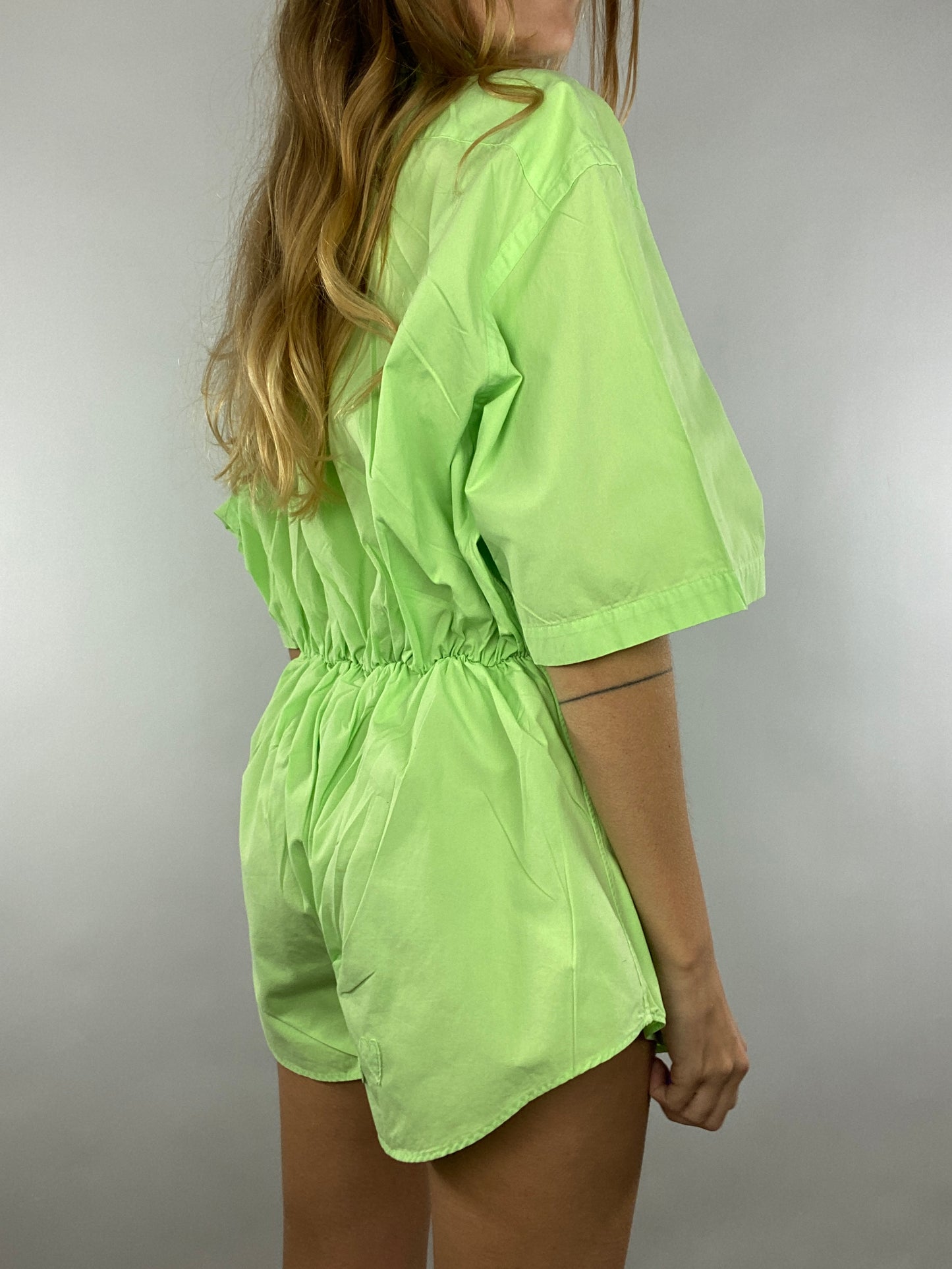 Combinaison upcyclée vert pomme
