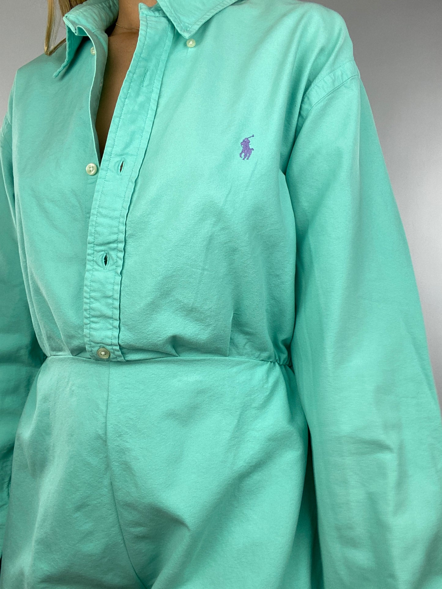 Combinaison upcyclée turquoise