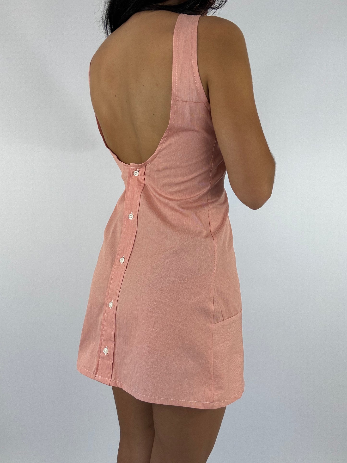 Robe upcyclée orangée