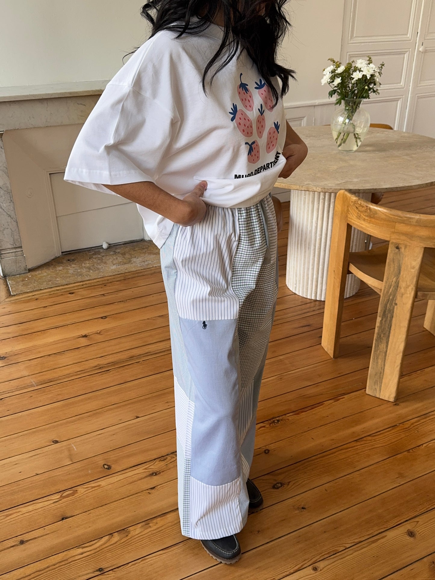 Pantalon upcyclé patchwork