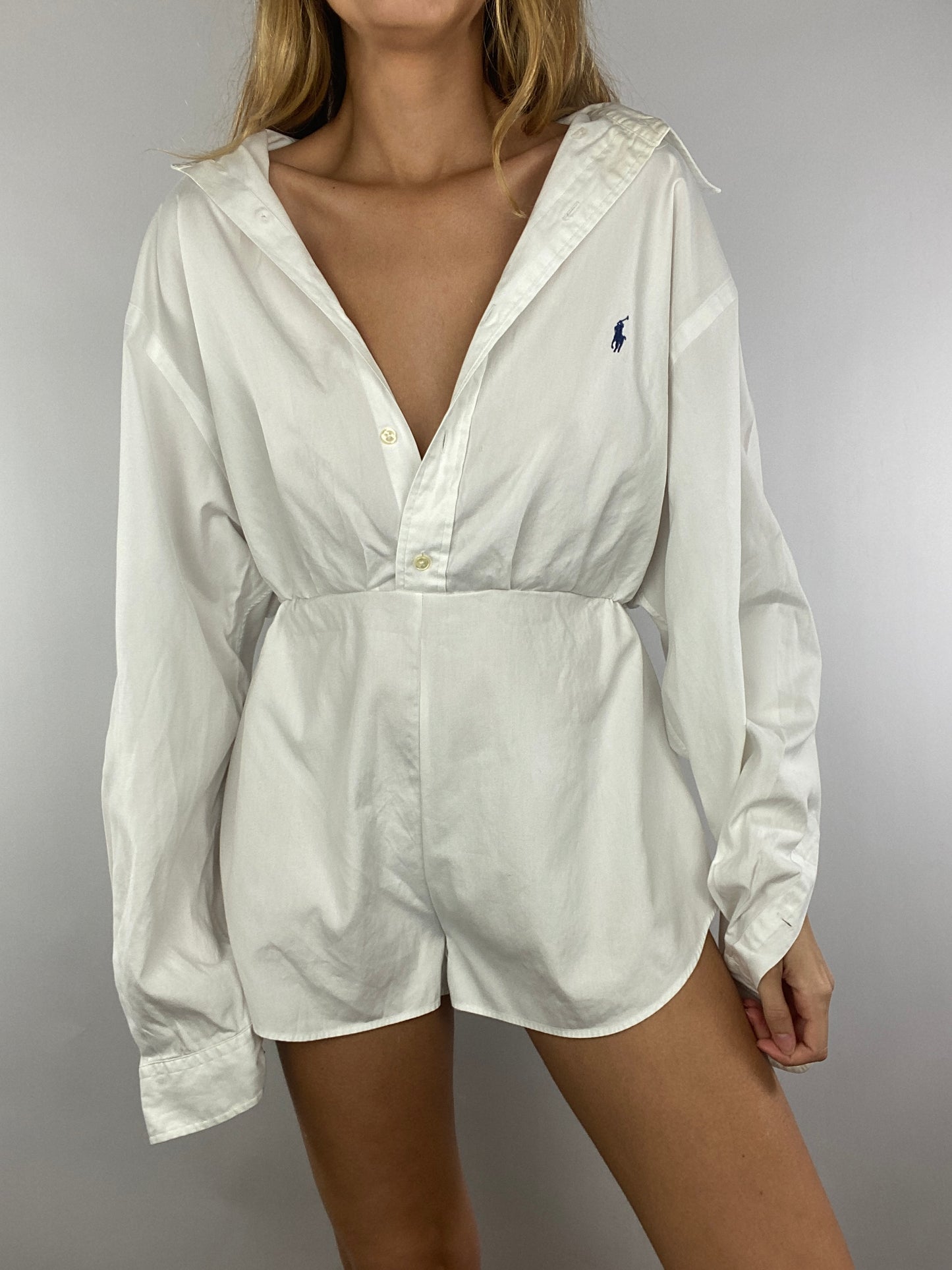 Combinaison upcyclée blanche