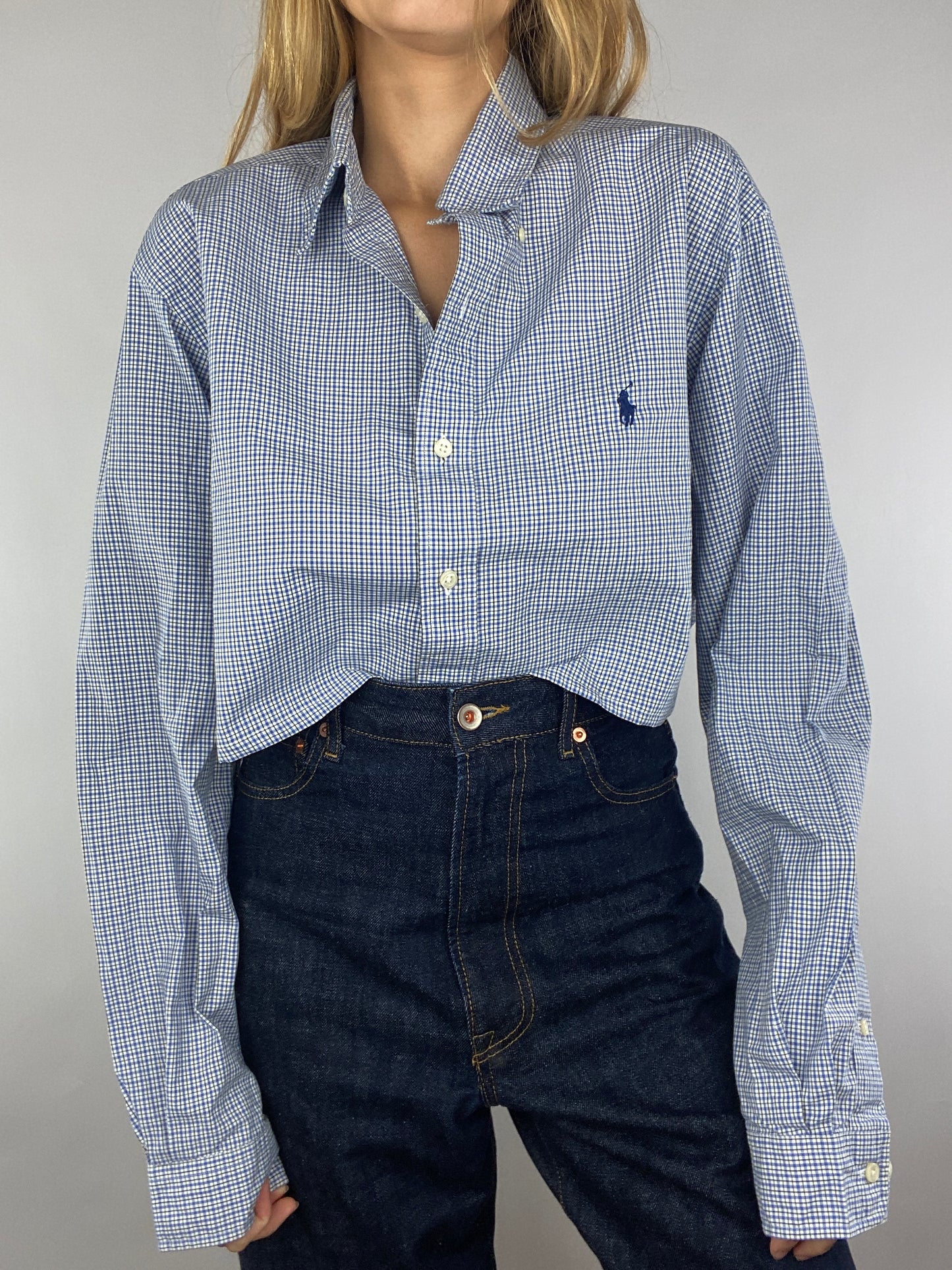 Chemise upcyclée à carreaux