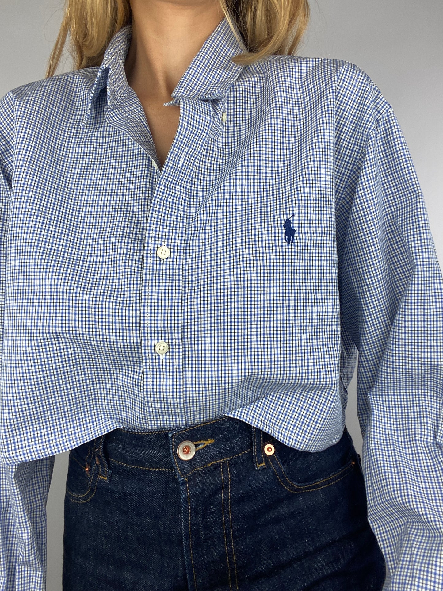 Chemise upcyclée à carreaux