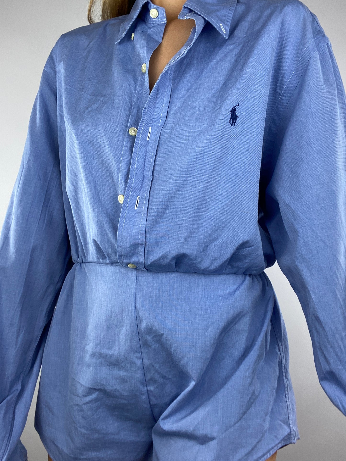 Combinaison upcyclée bleue