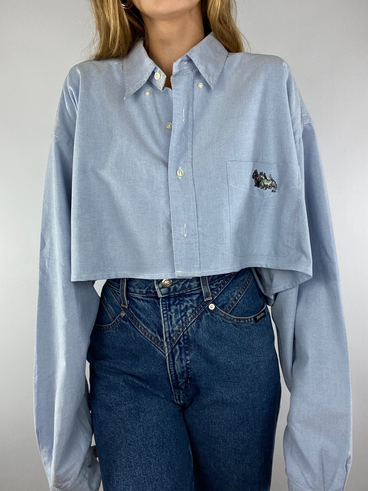 Chemise upcyclée oxford