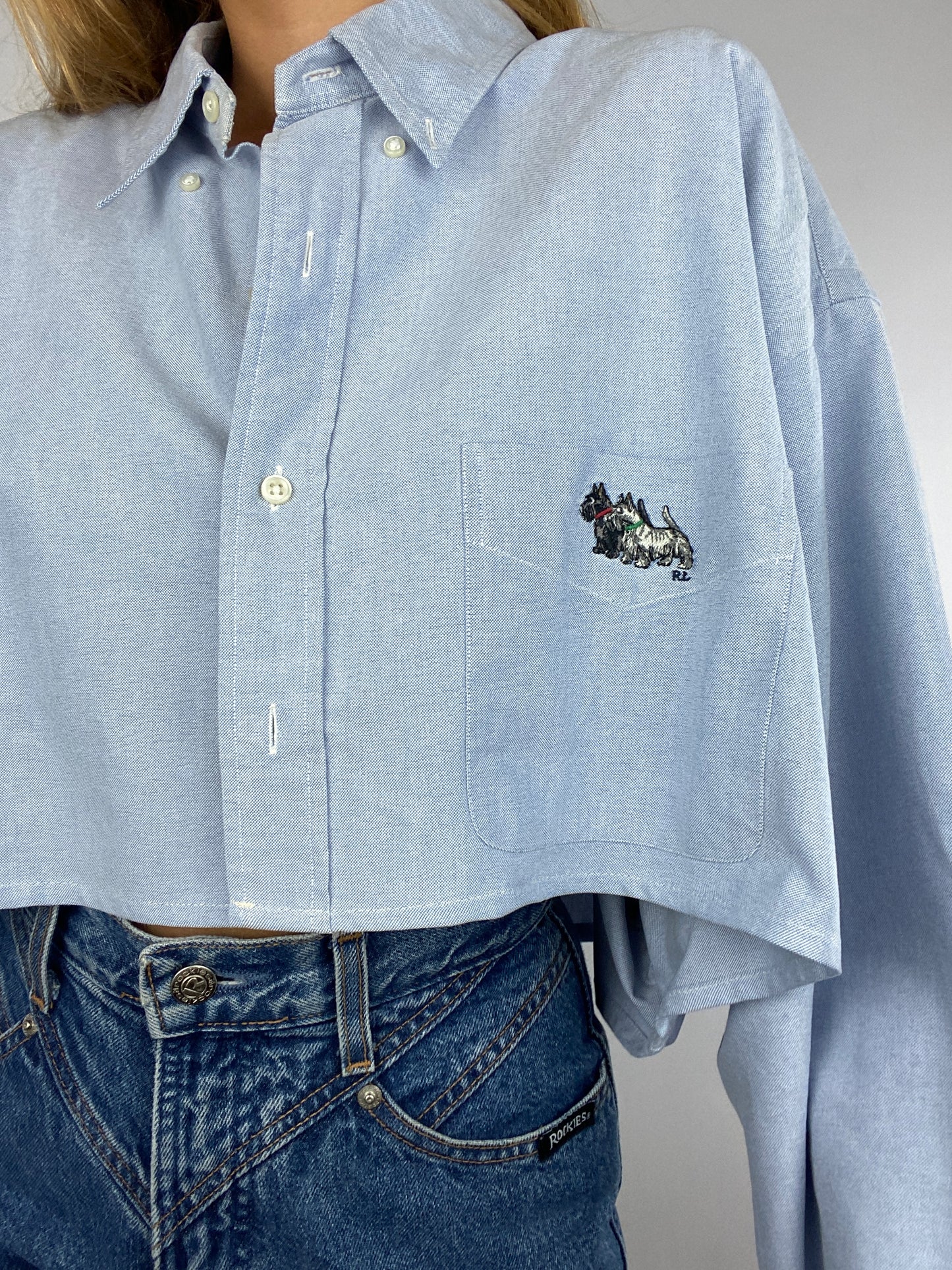 Chemise upcyclée oxford