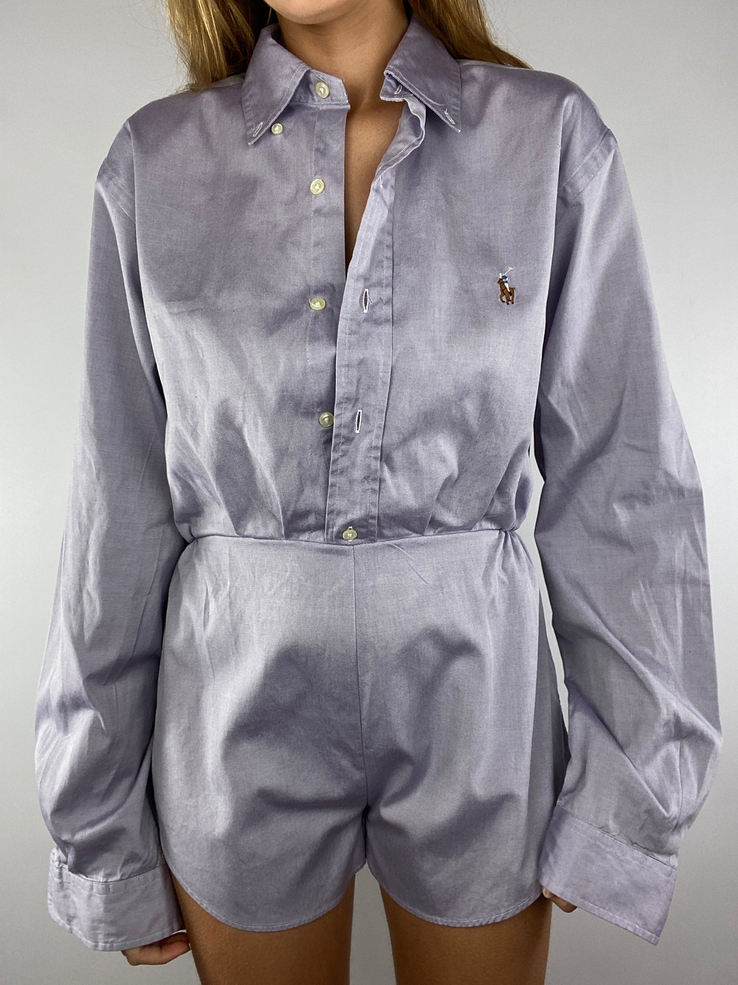 Combinaison upcyclée lilas