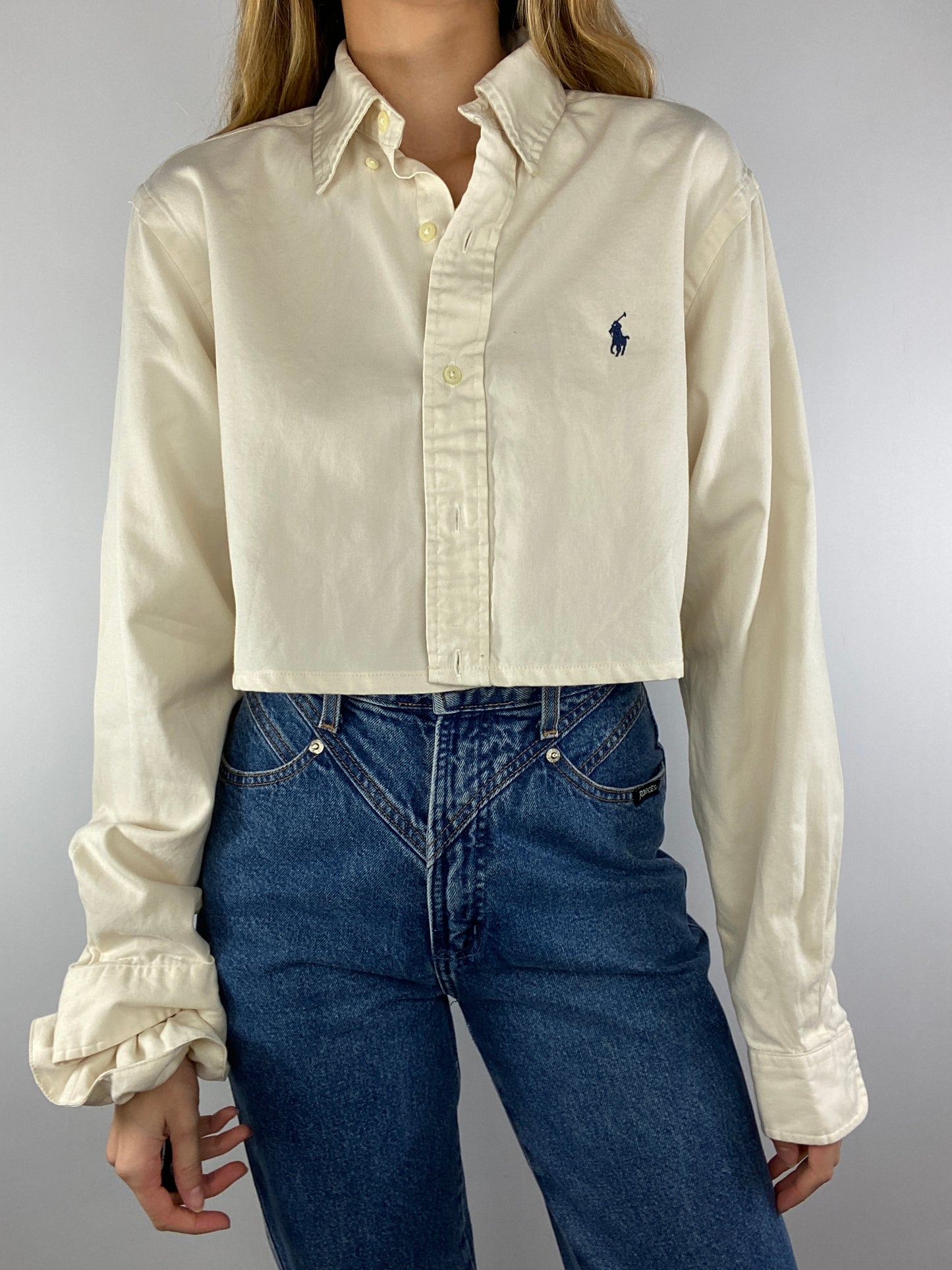Chemise upcyclée écru