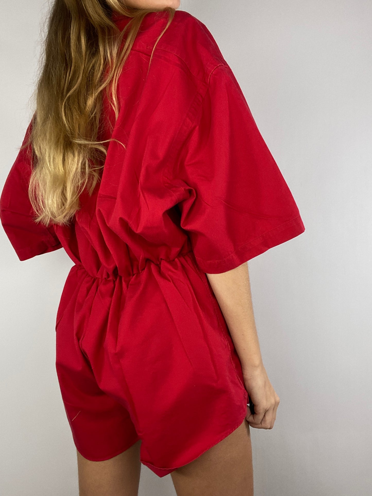 Combinaison upcyclée rouge