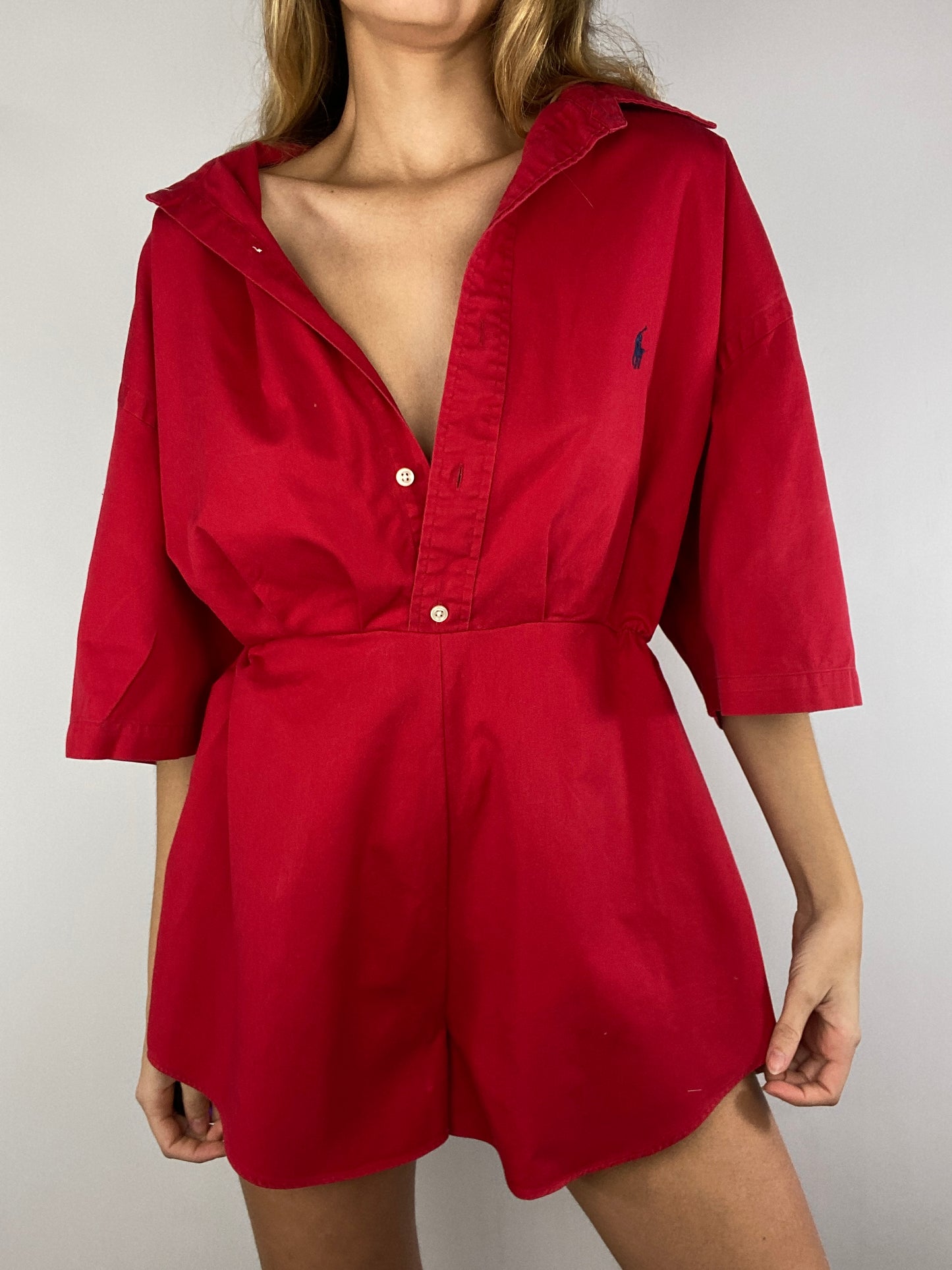 Combinaison upcyclée rouge