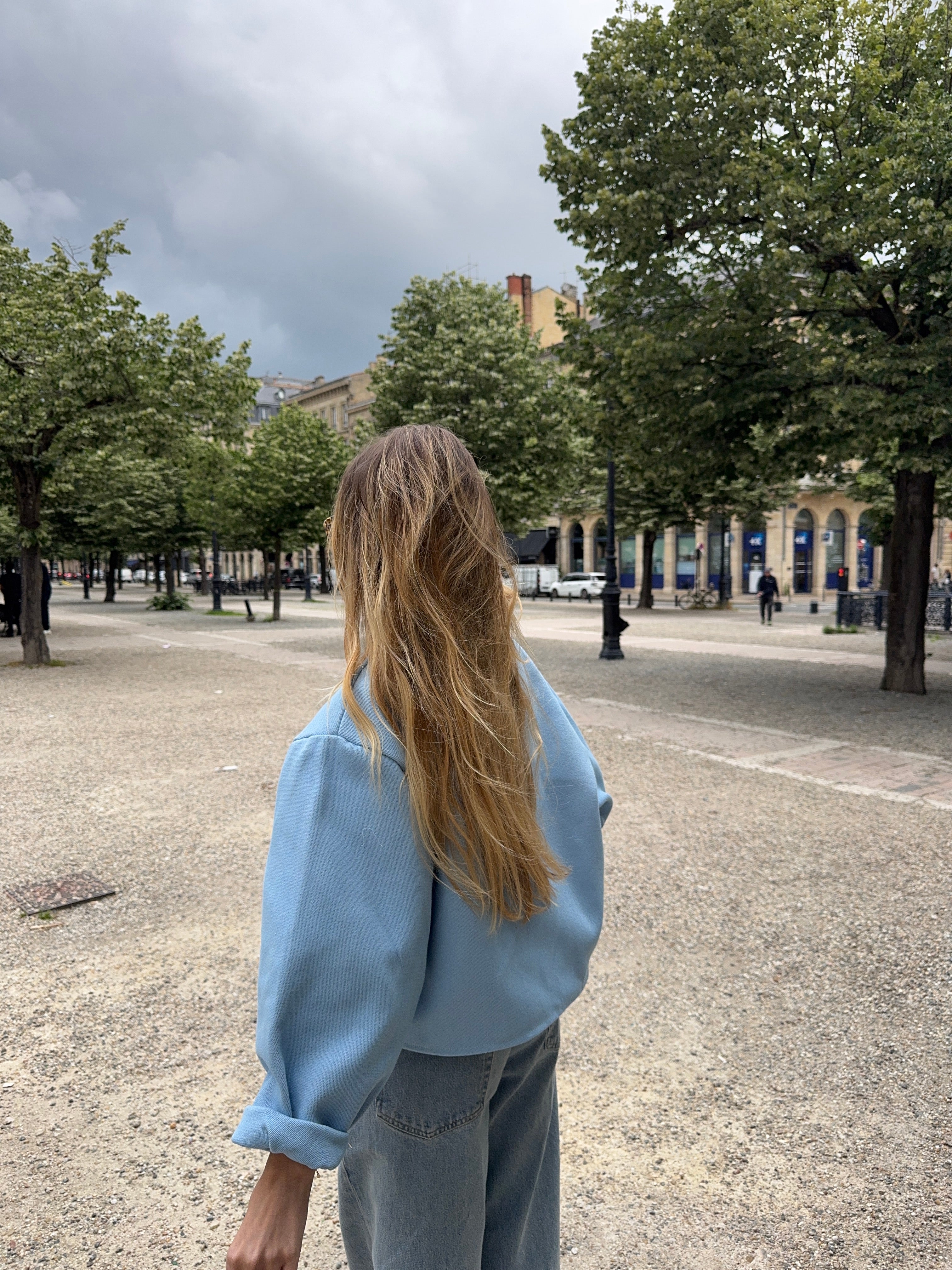 Veste bleu ciel