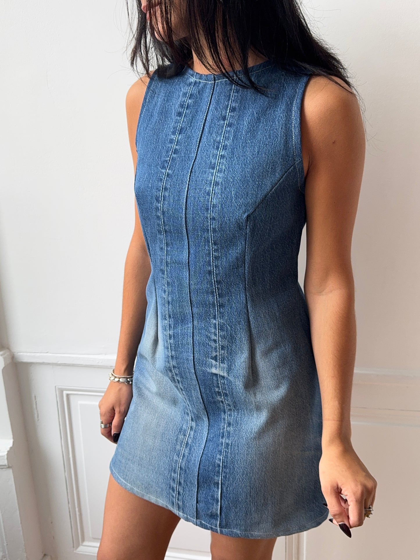 Robe upcyclée denim