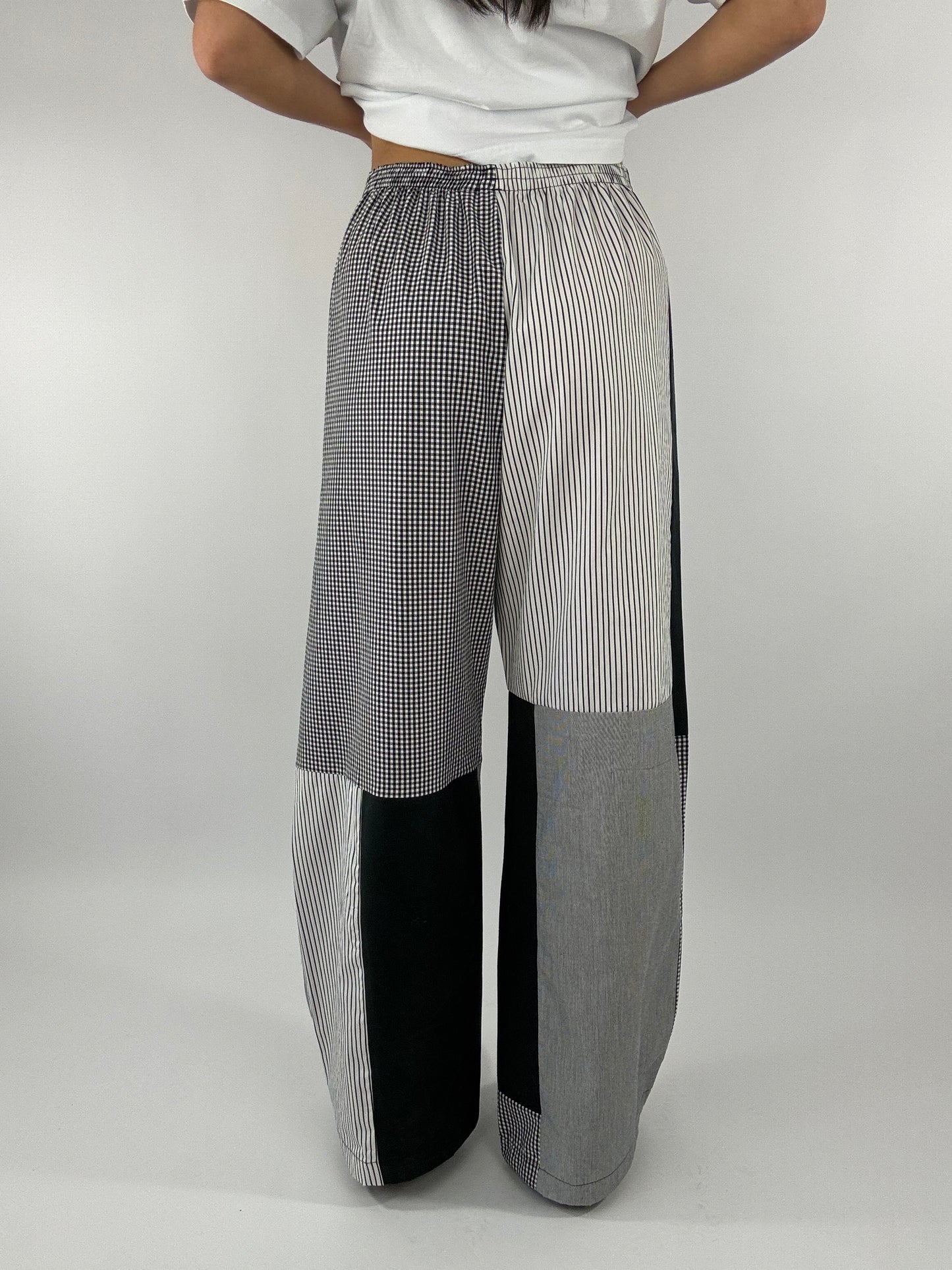 Pantalon upcyclé patchwork