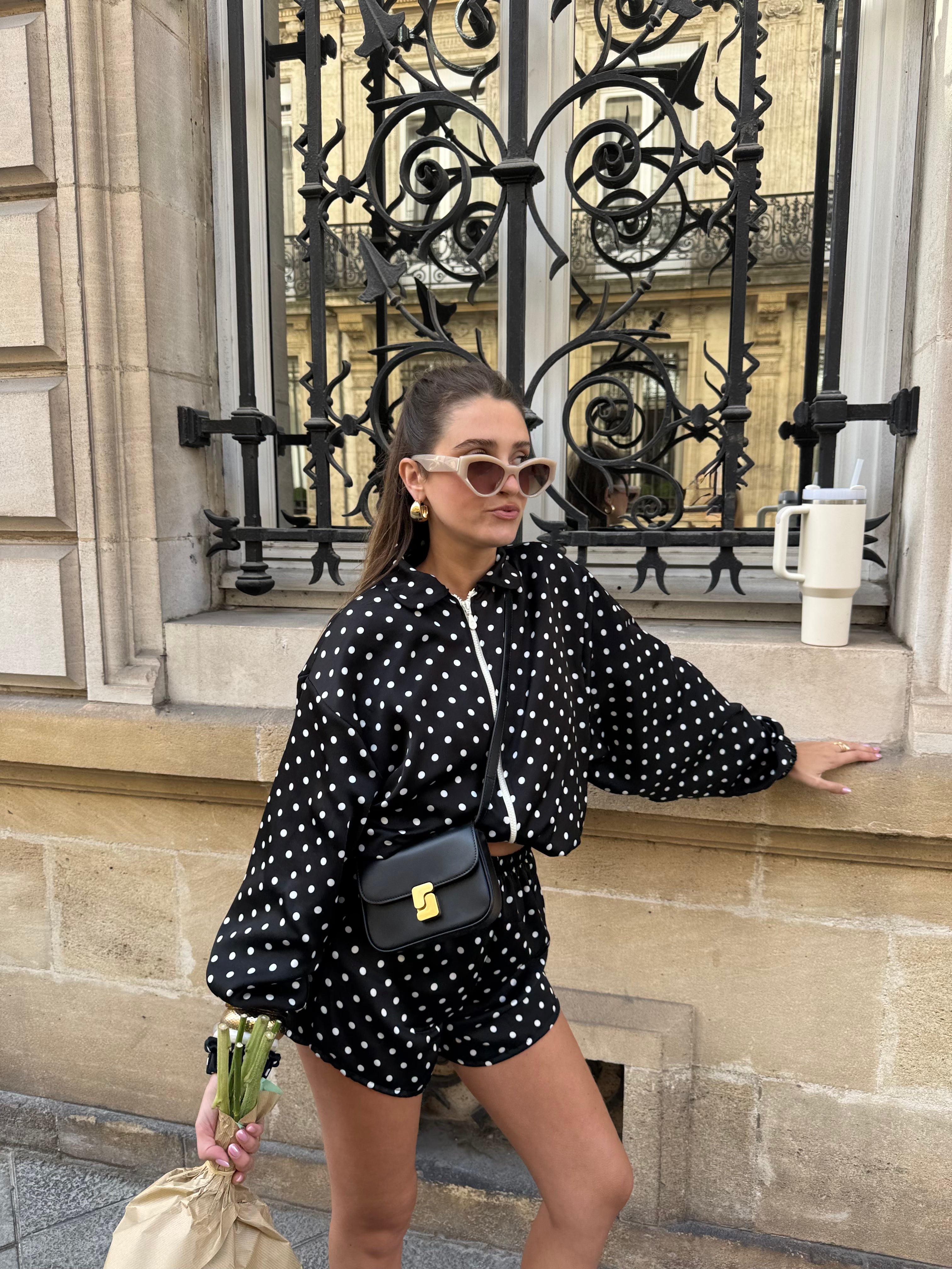 Bomber à pois