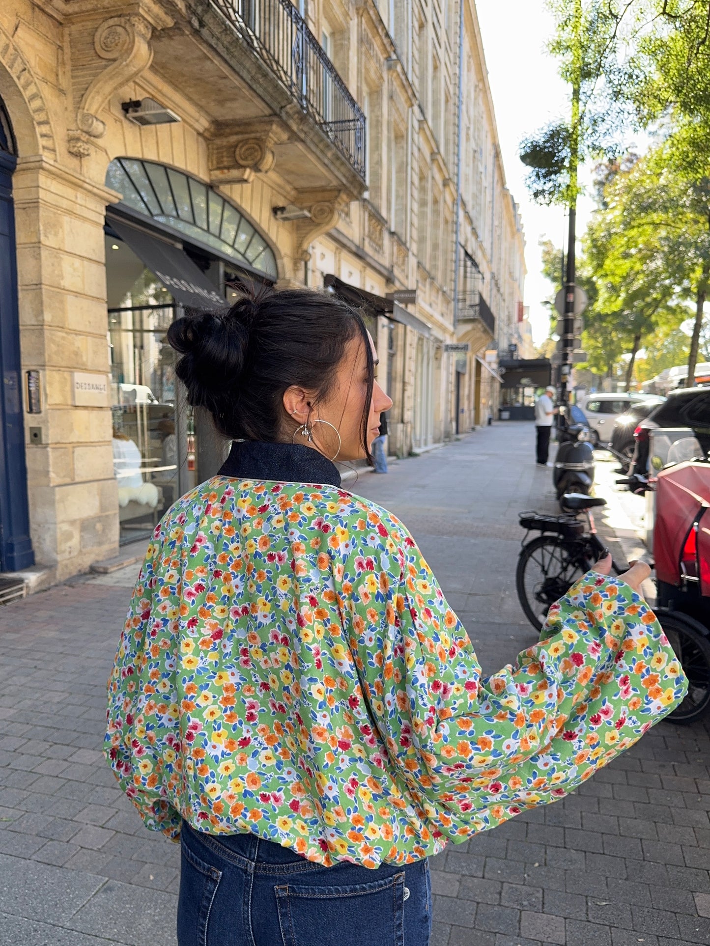 Bomber à fleurs