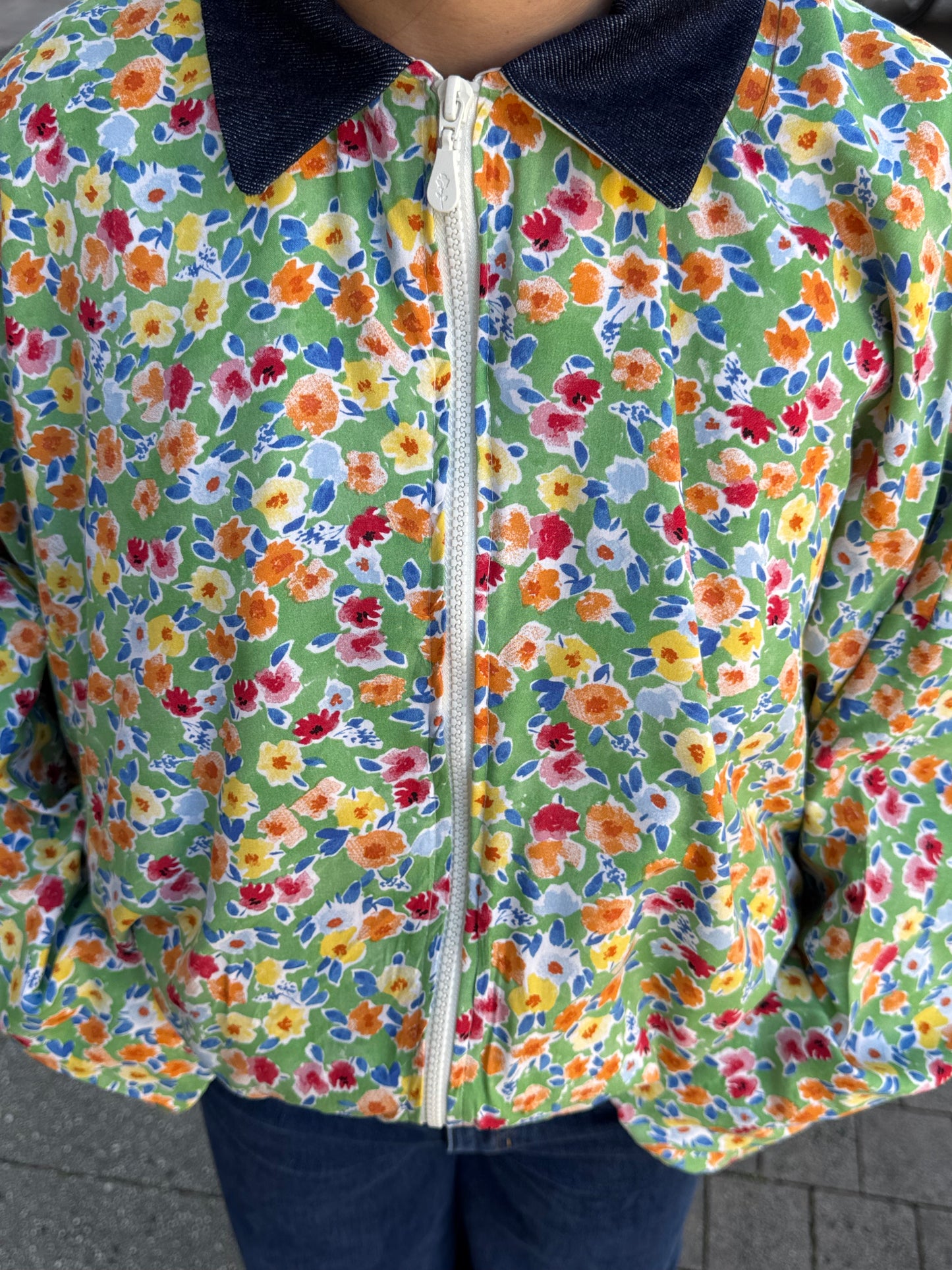 Bomber à fleurs