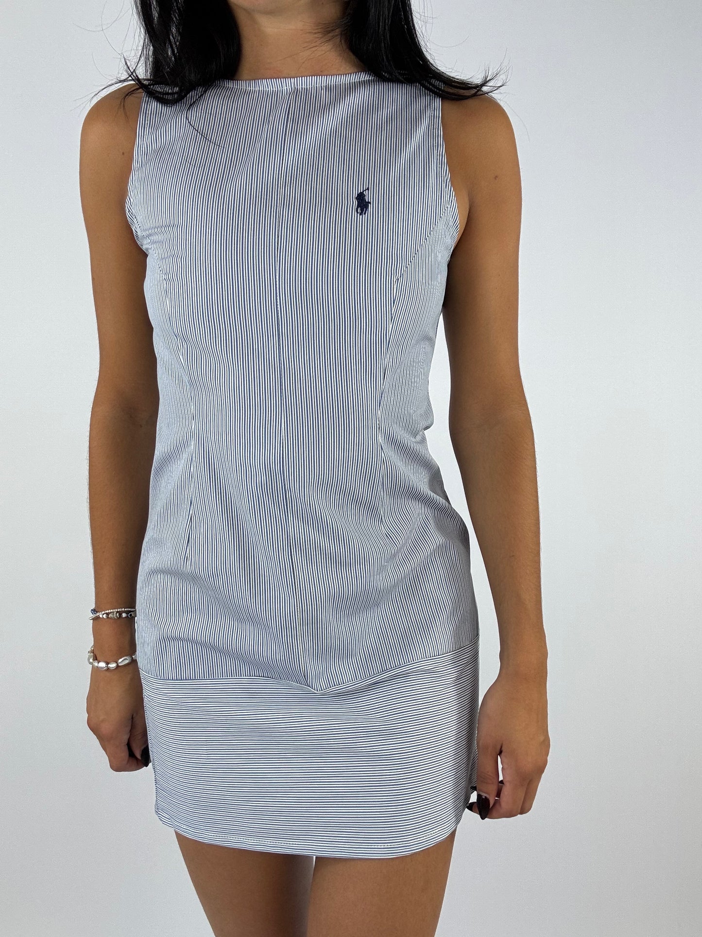 Robe upcyclée rayée