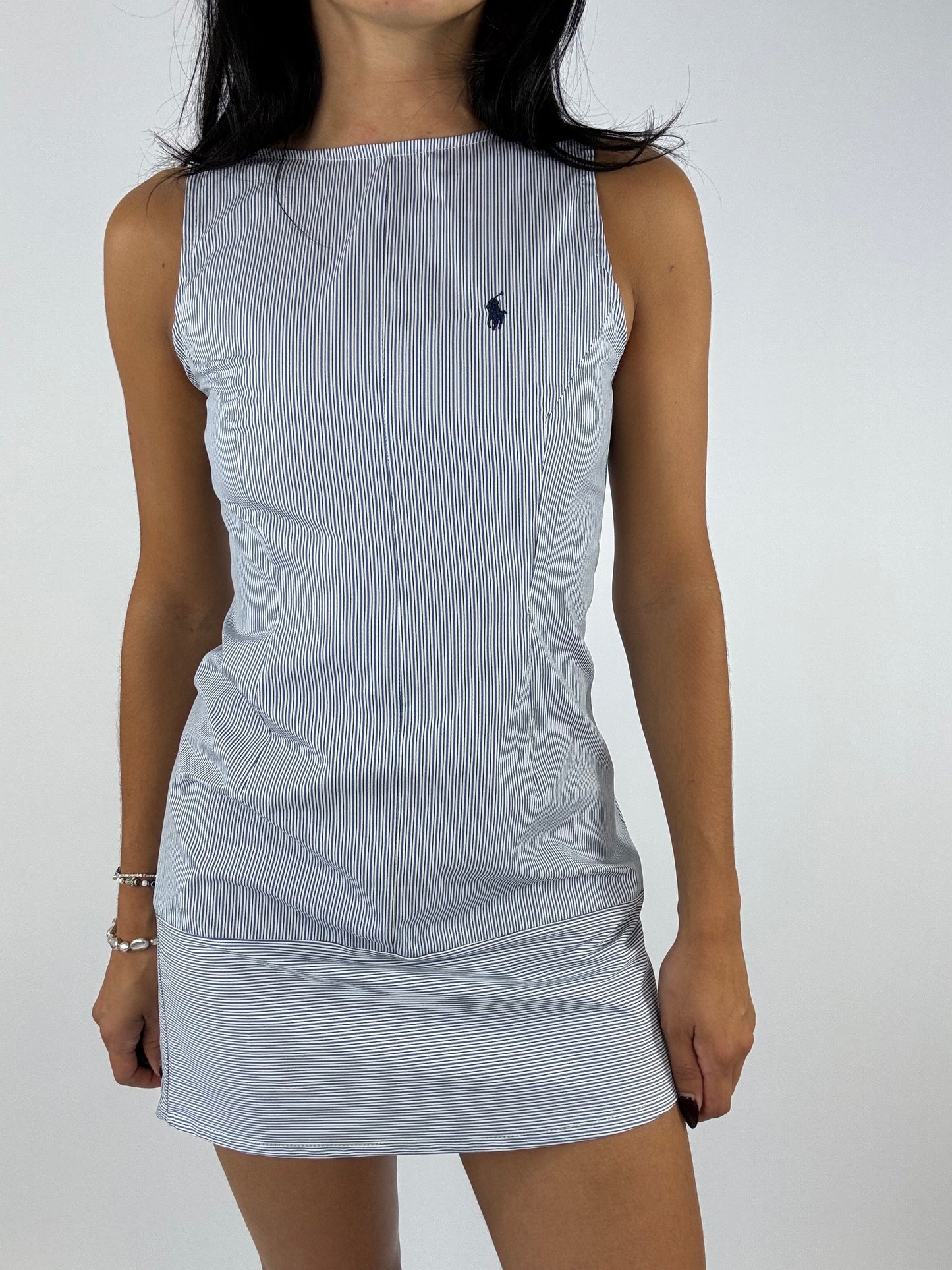 Robe upcyclée rayée