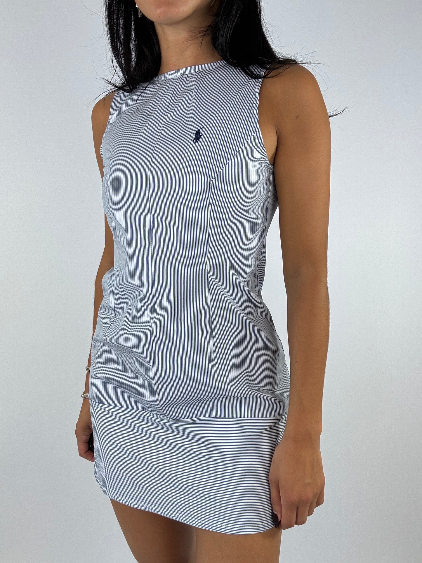Robe upcyclée rayée