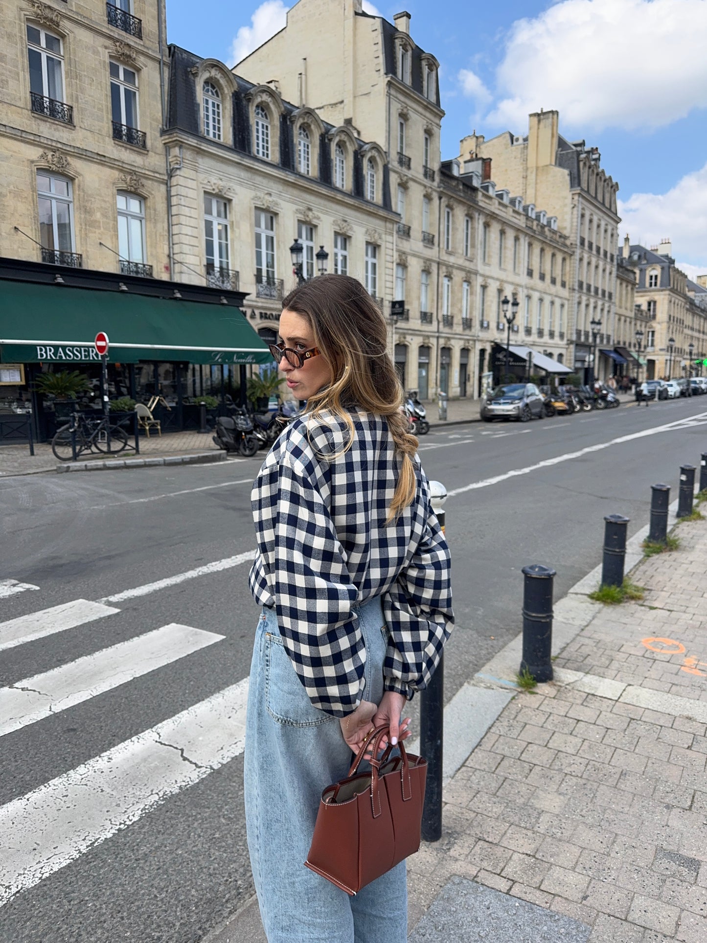 Bomber vichy bleu