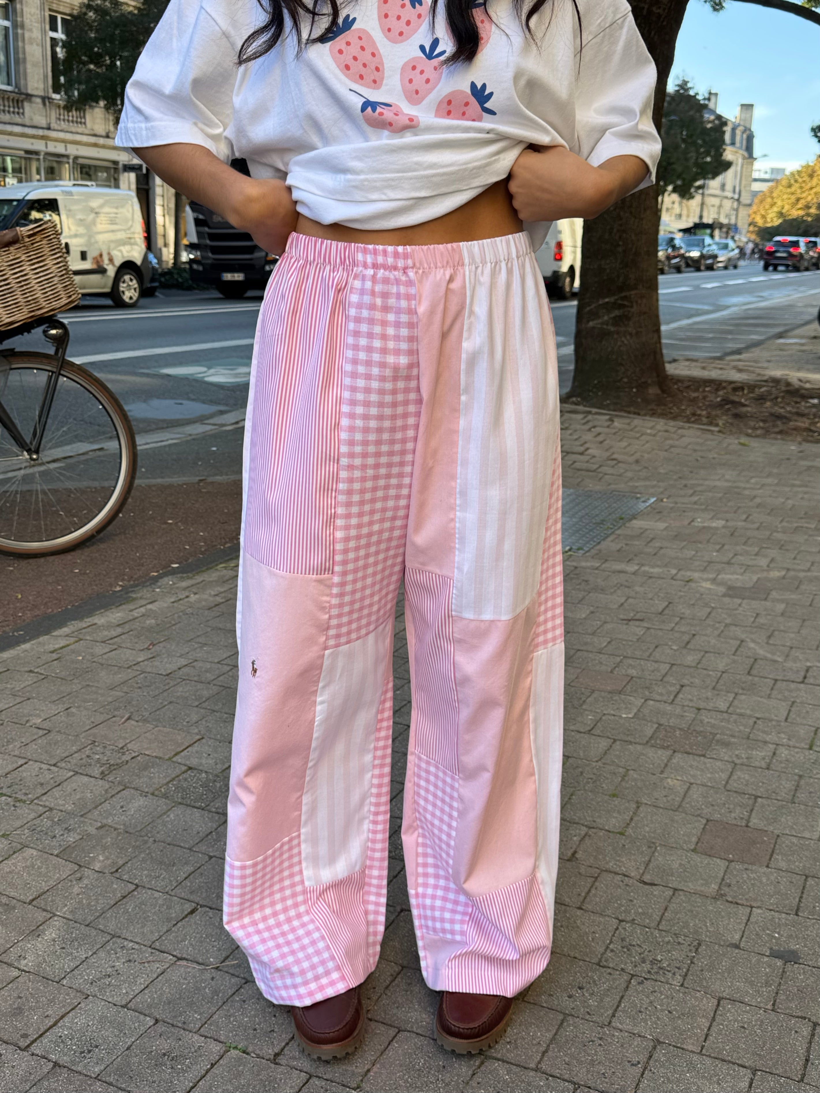 Pantalon upcyclé patchwork