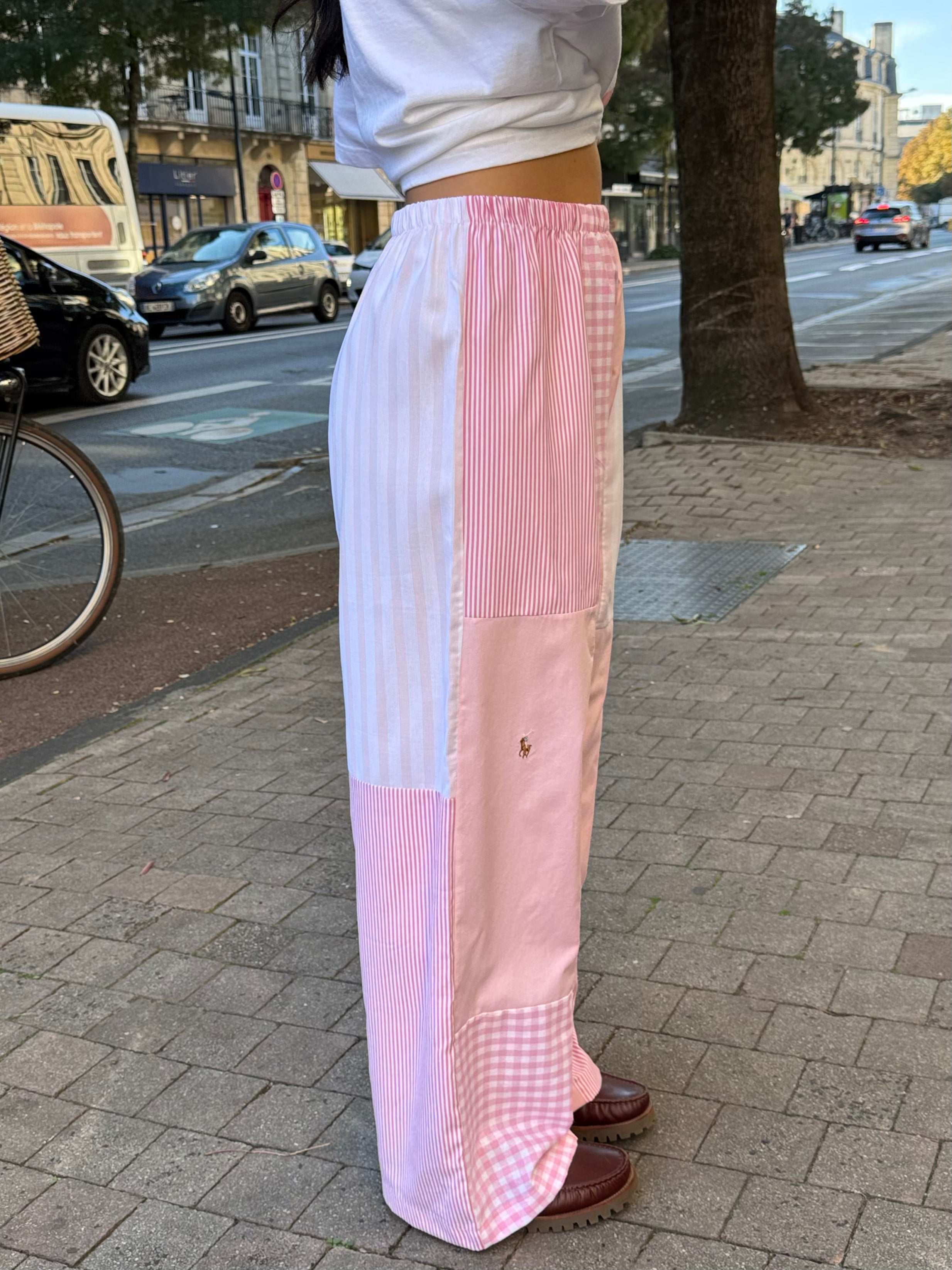 Pantalon upcyclé patchwork