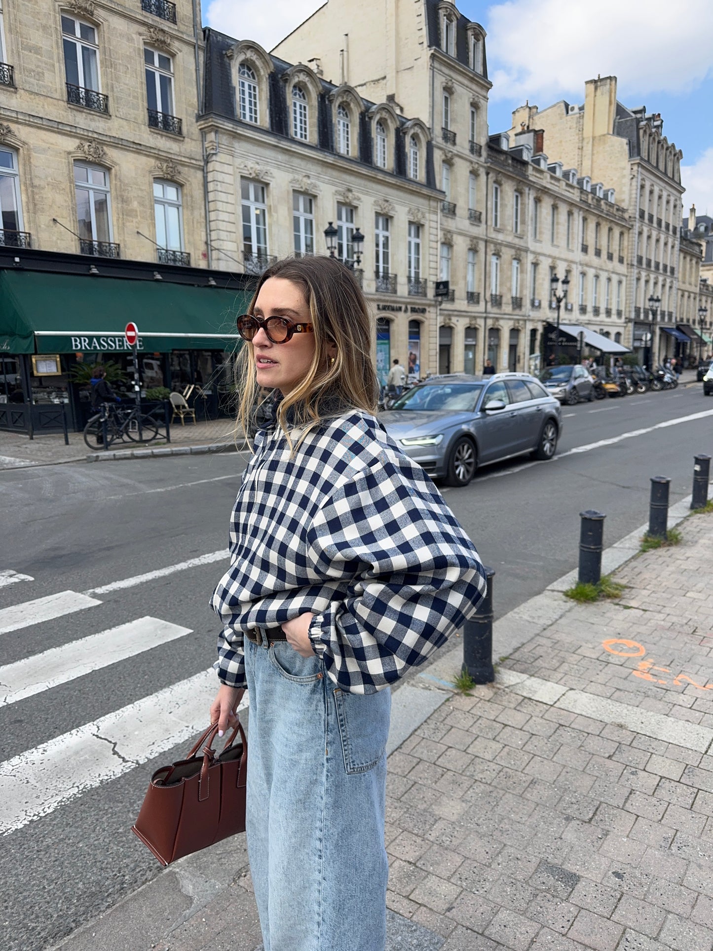 Bomber vichy bleu