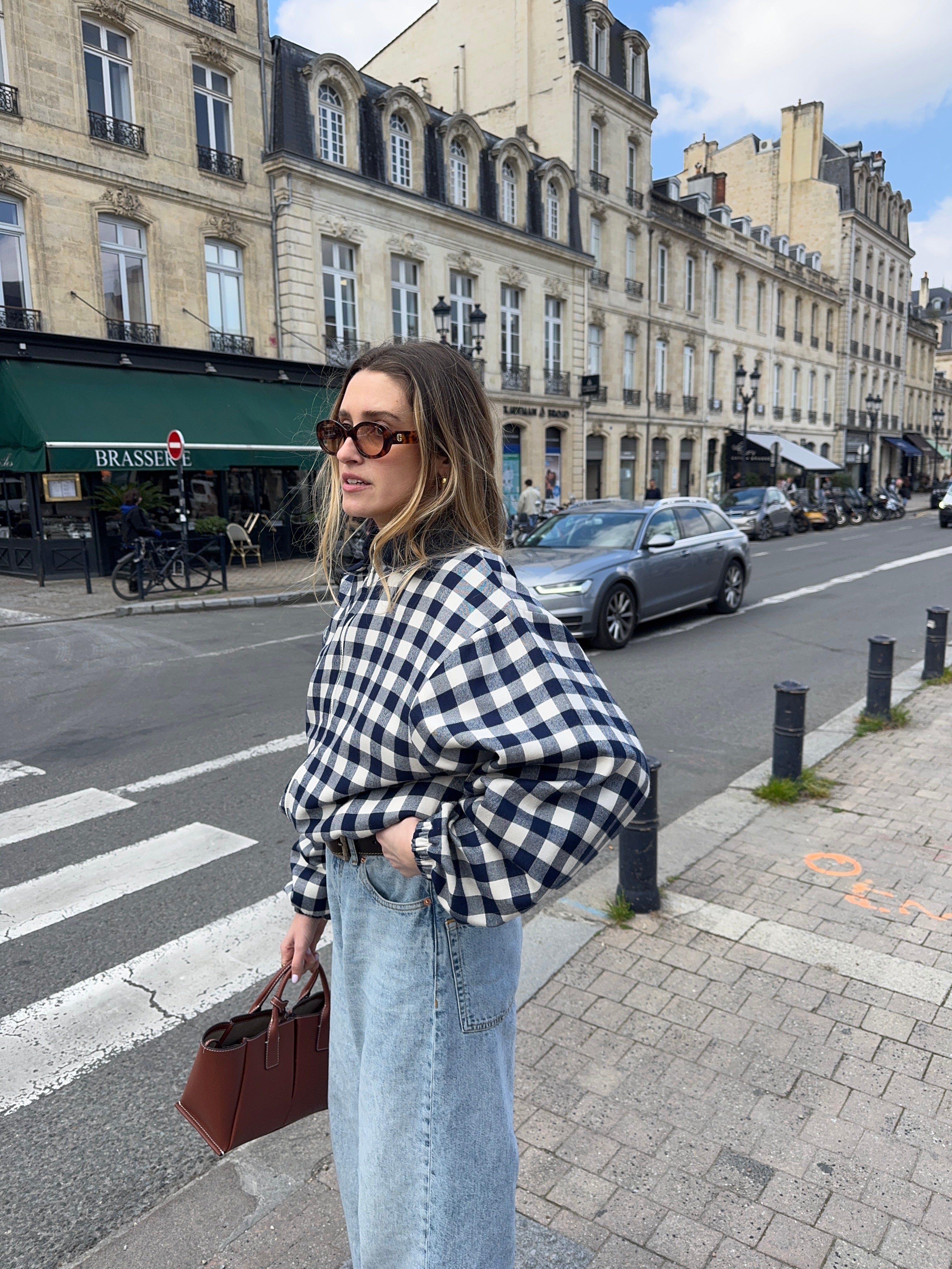 Bomber vichy bleu