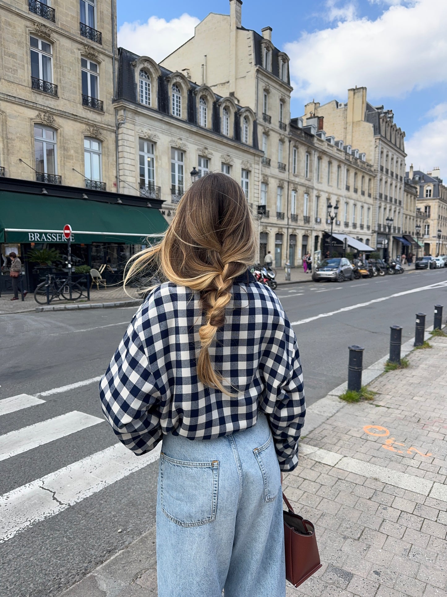 Bomber vichy bleu