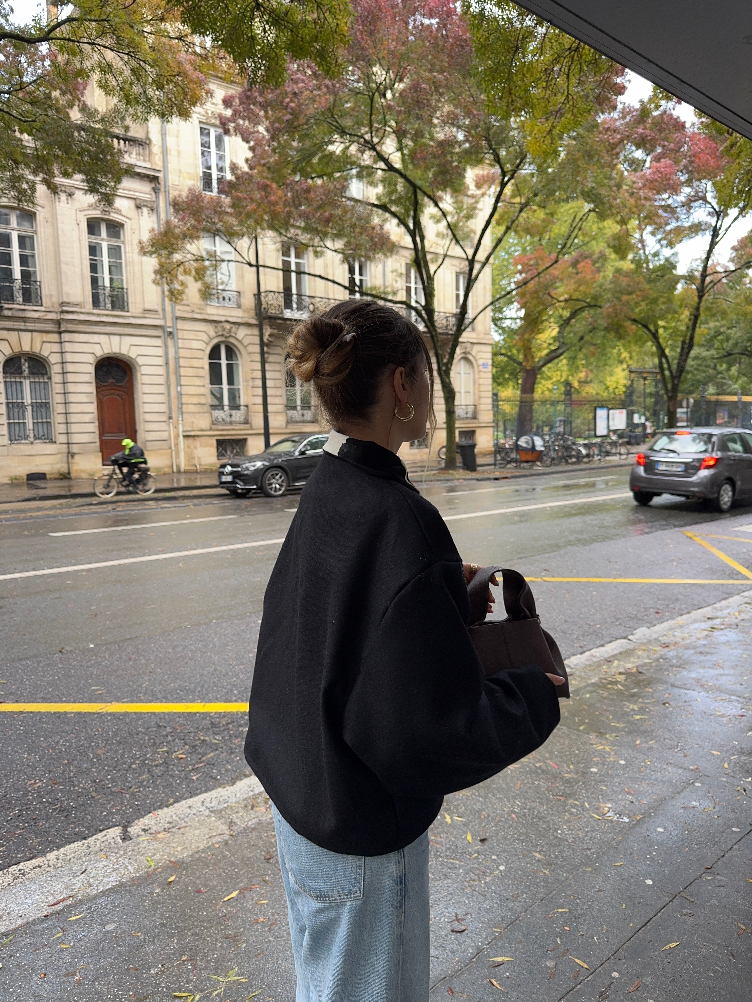Veste laine noire