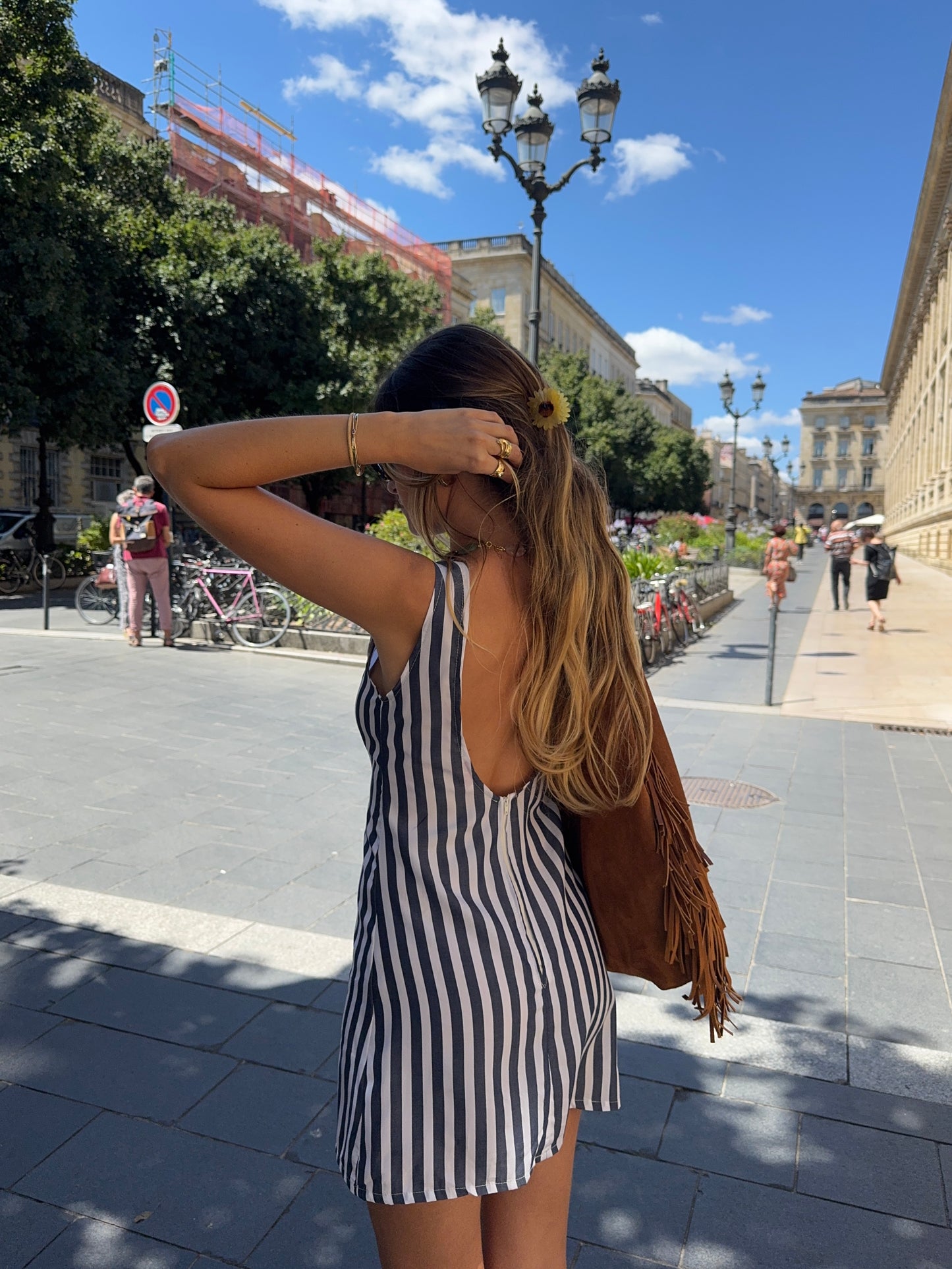 Robe rayée
