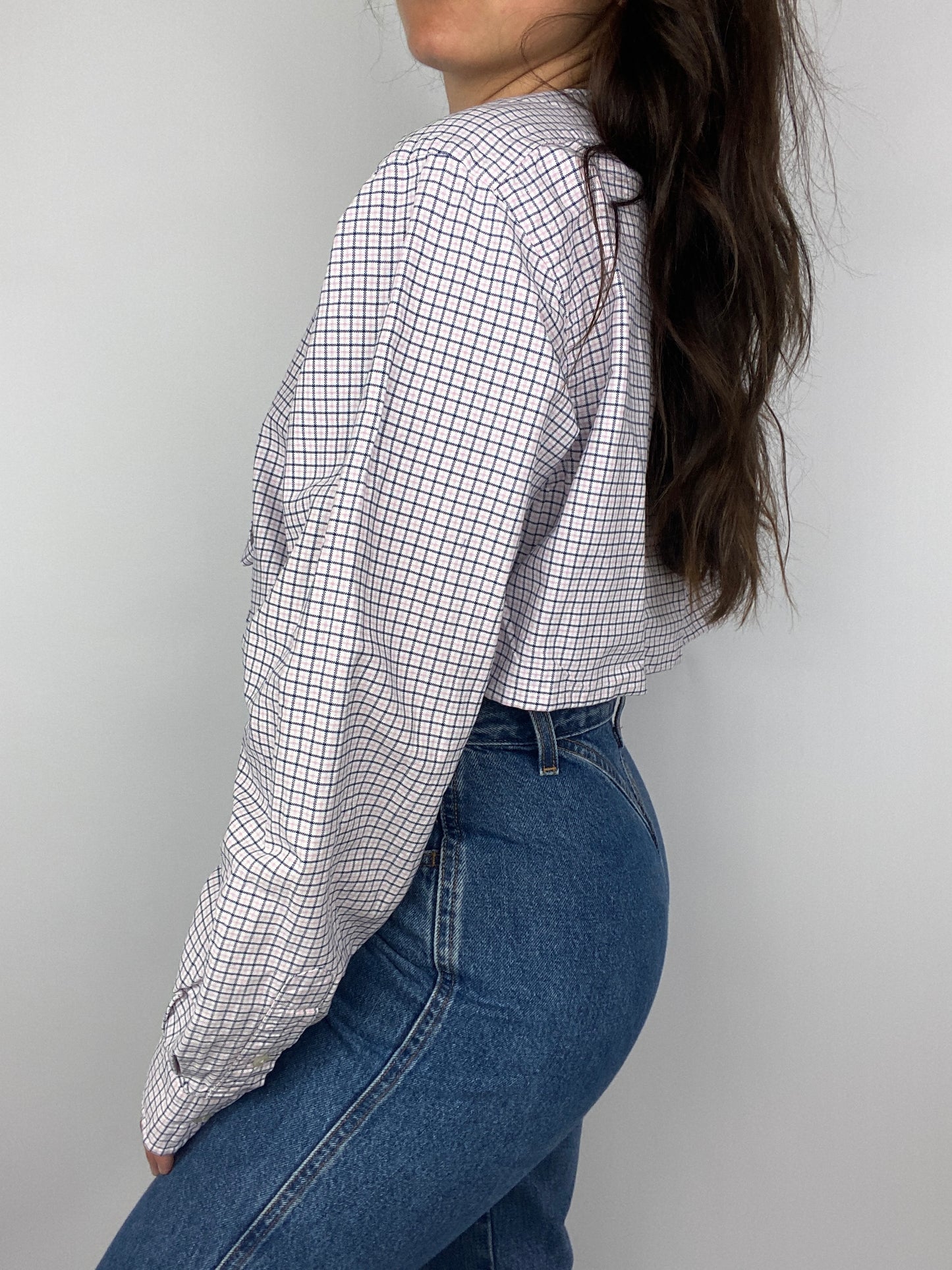 White tiles upcycled shirt