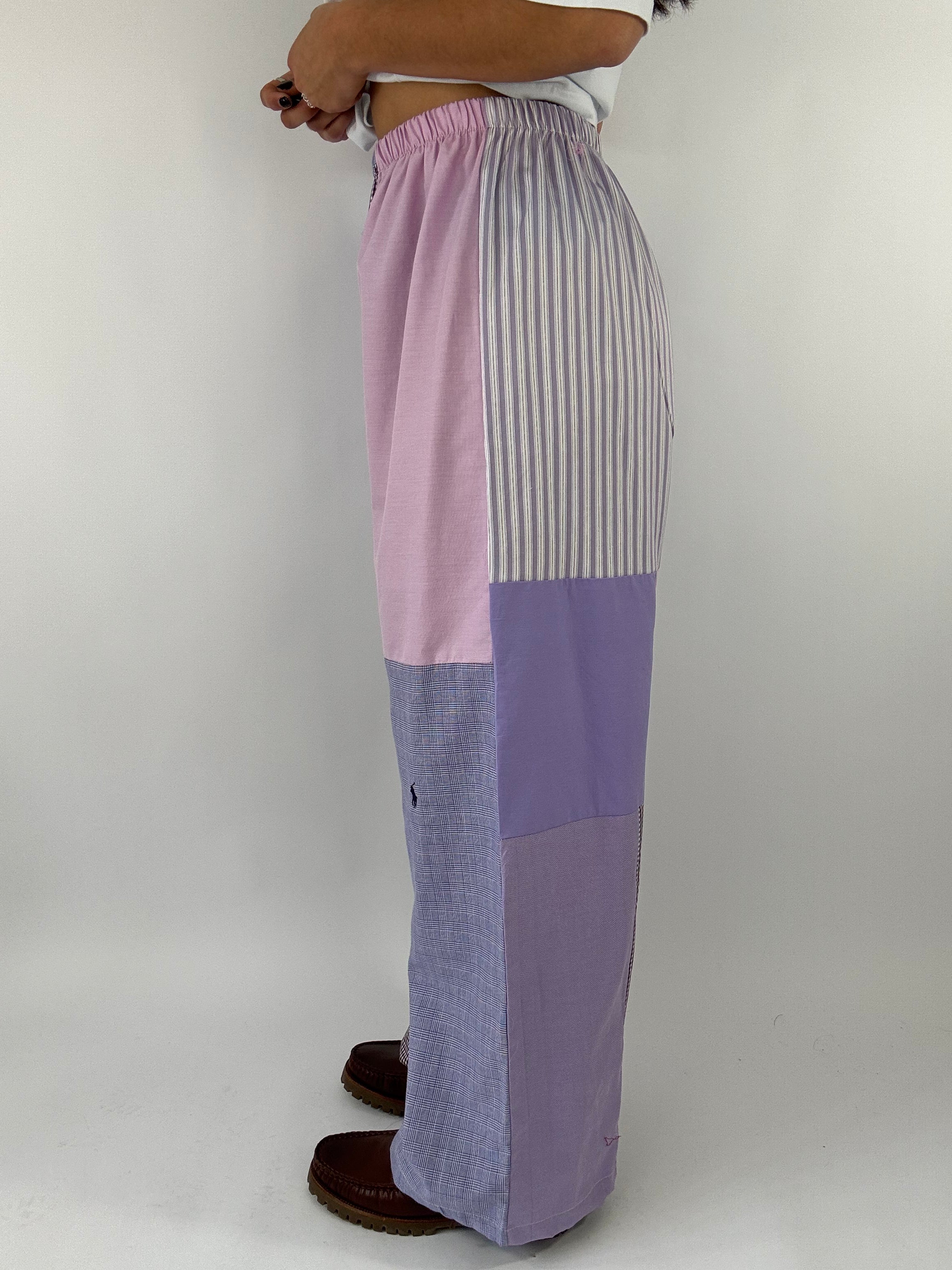 Pantalon upcyclé patchwork