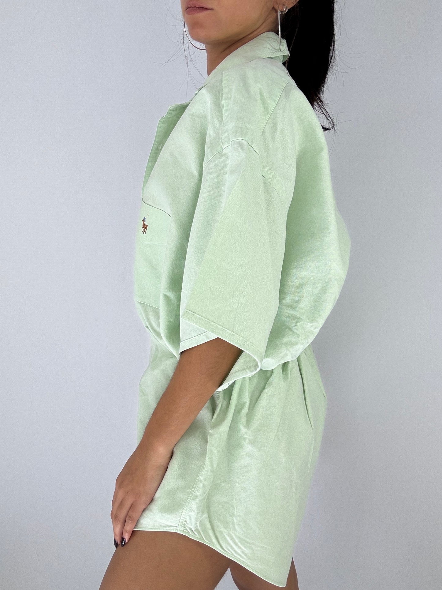 Combinaison upcyclée vert pastel