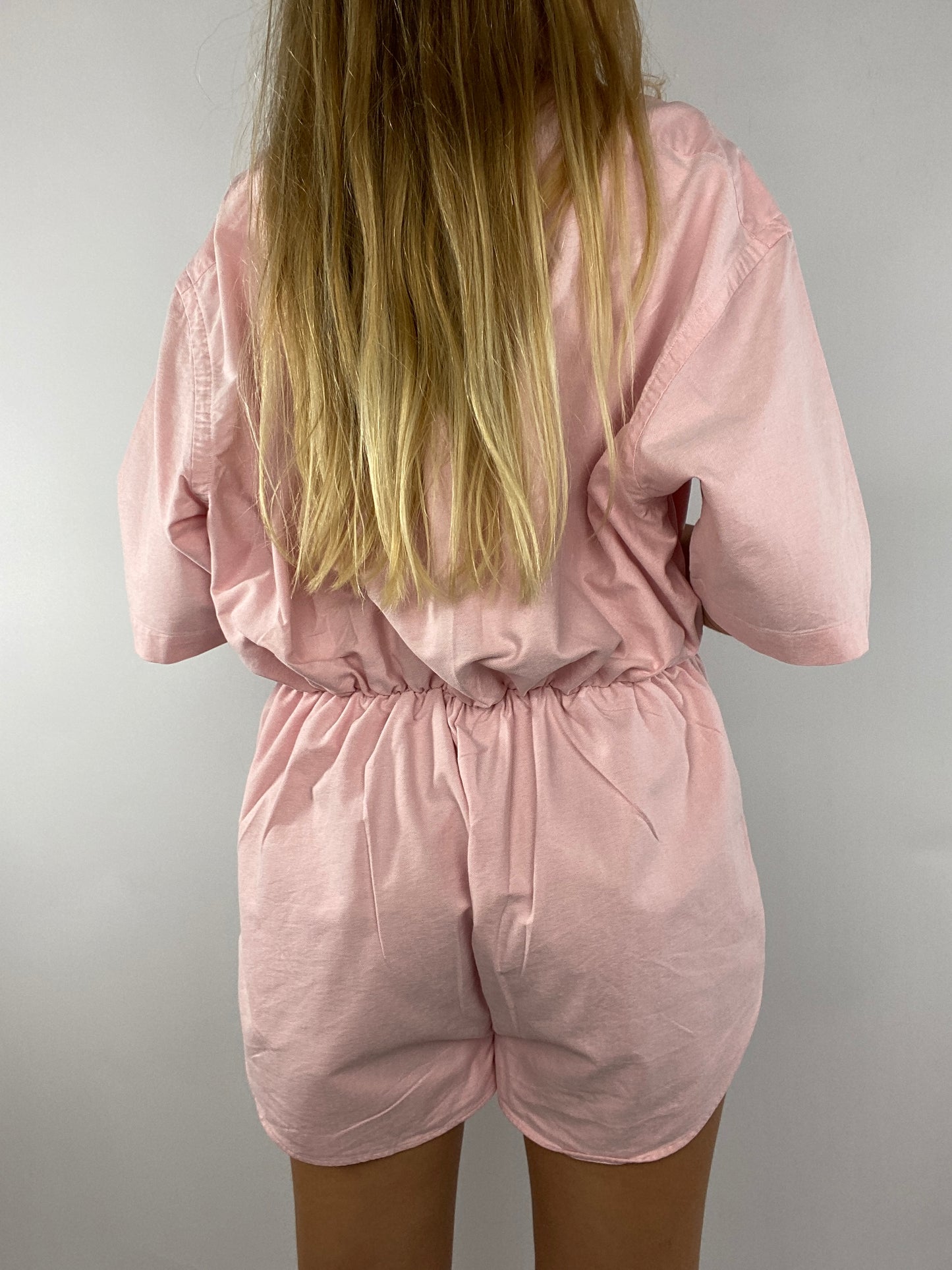 Combinaison upcyclée rose pâle