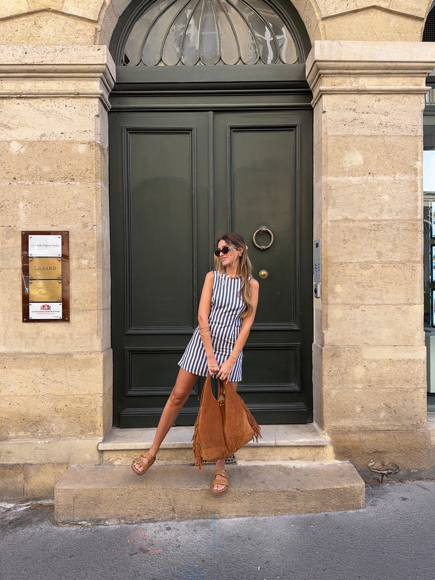Robe rayée