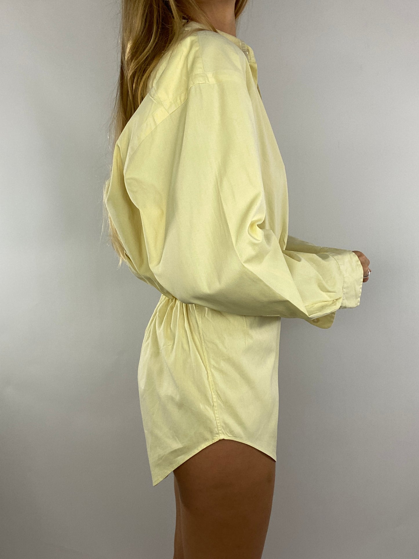 Combinaison upcyclée jaune pâle
