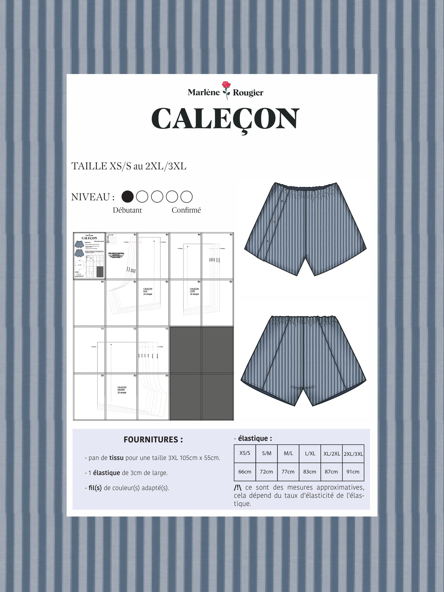 Patron caleçon