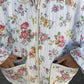 Veste upcyclée matelassée à fleurs