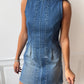 Robe upcyclée denim
